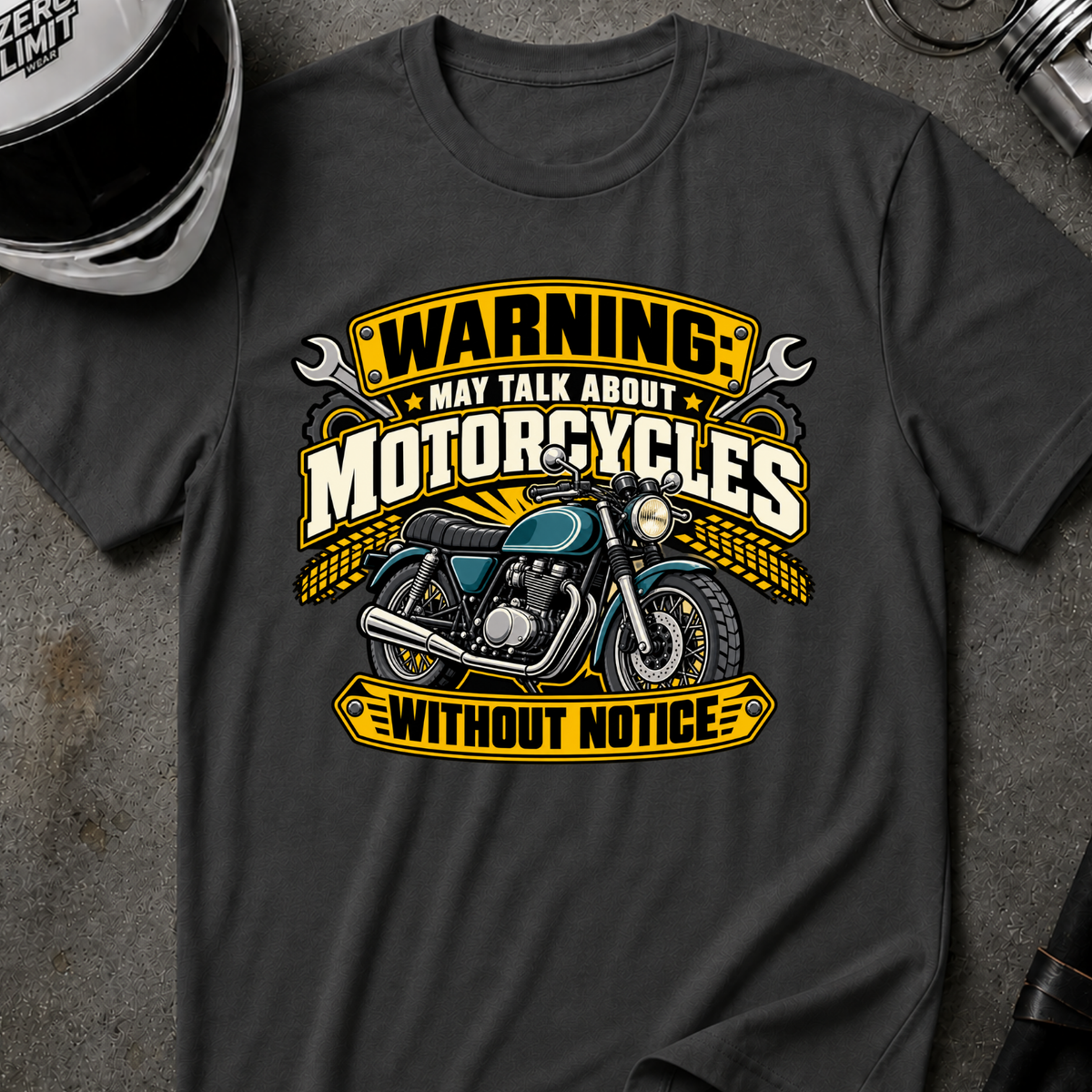 MAY TALK ABOUT MOTORCYCLES T-SHIRT