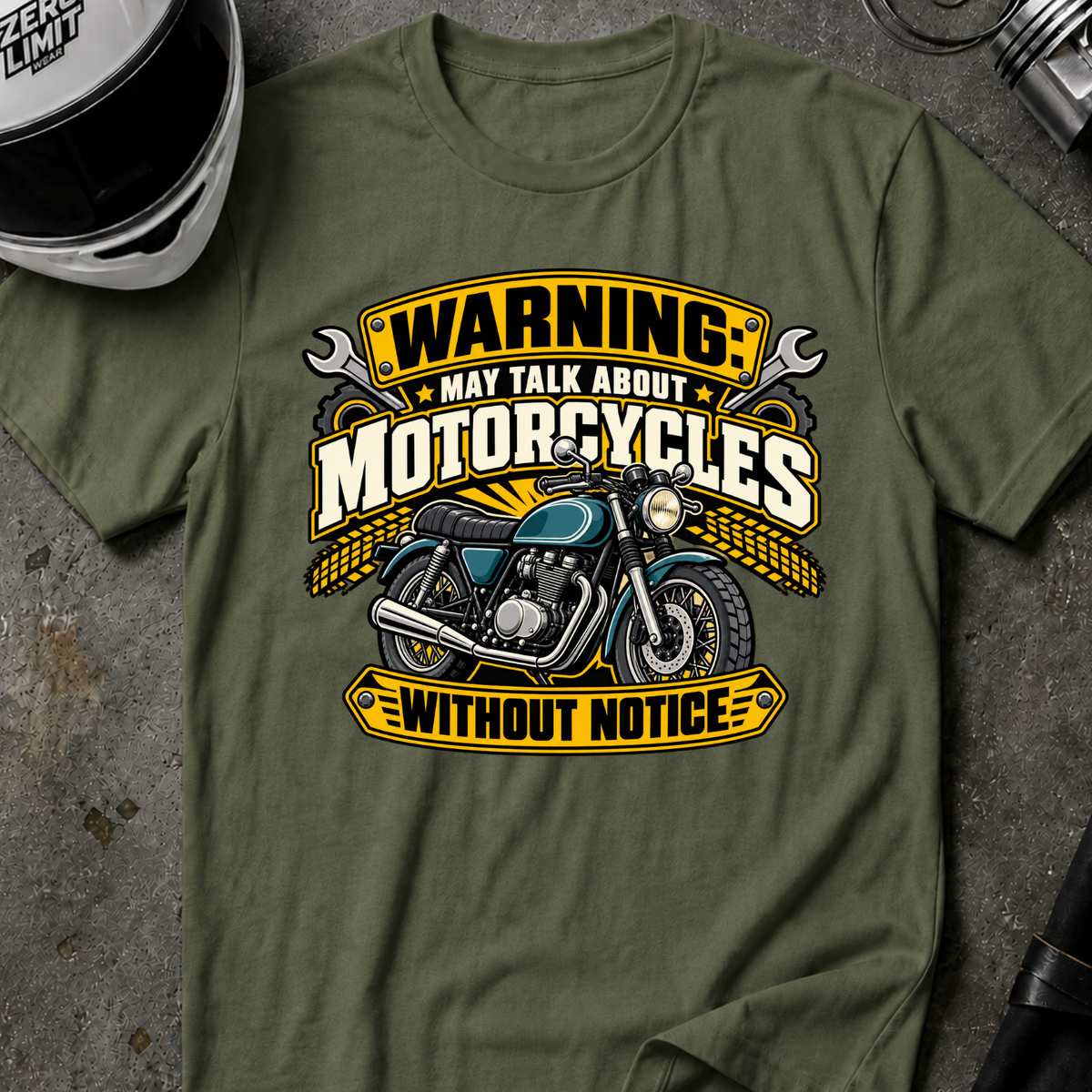 MAY TALK ABOUT MOTORCYCLES T-SHIRT