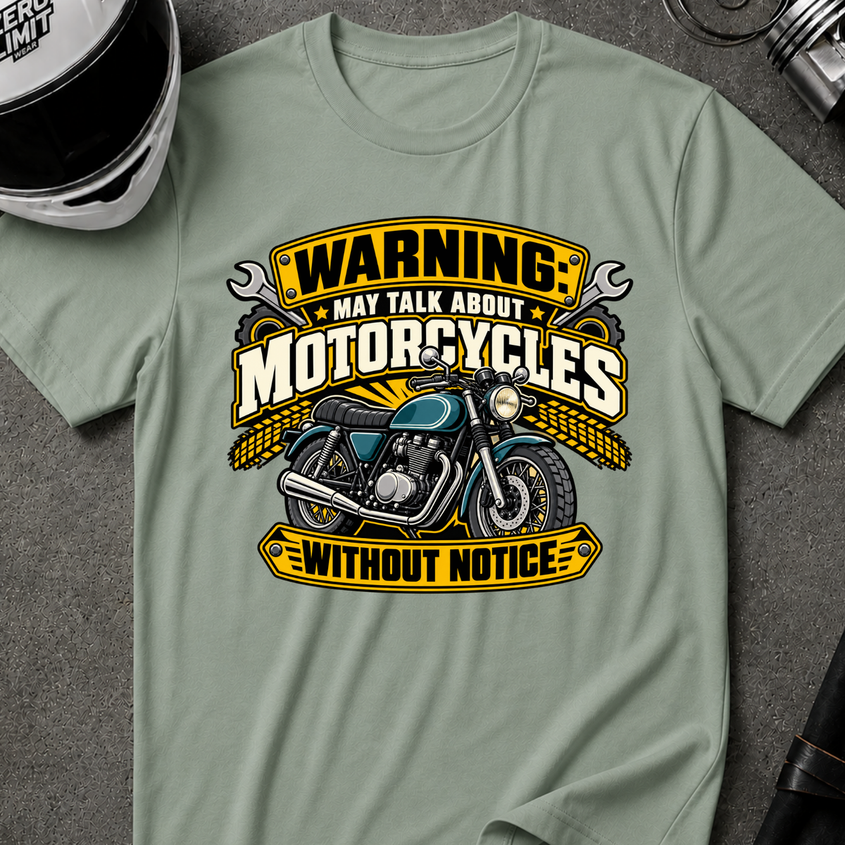 MAY TALK ABOUT MOTORCYCLES T-SHIRT