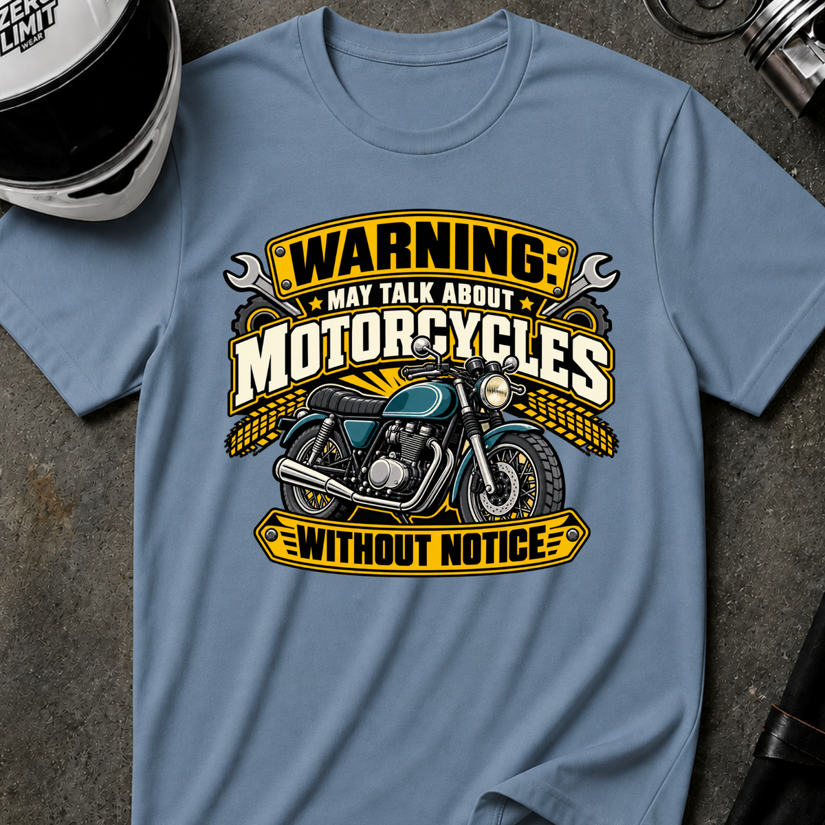 MAY TALK ABOUT MOTORCYCLES T-SHIRT