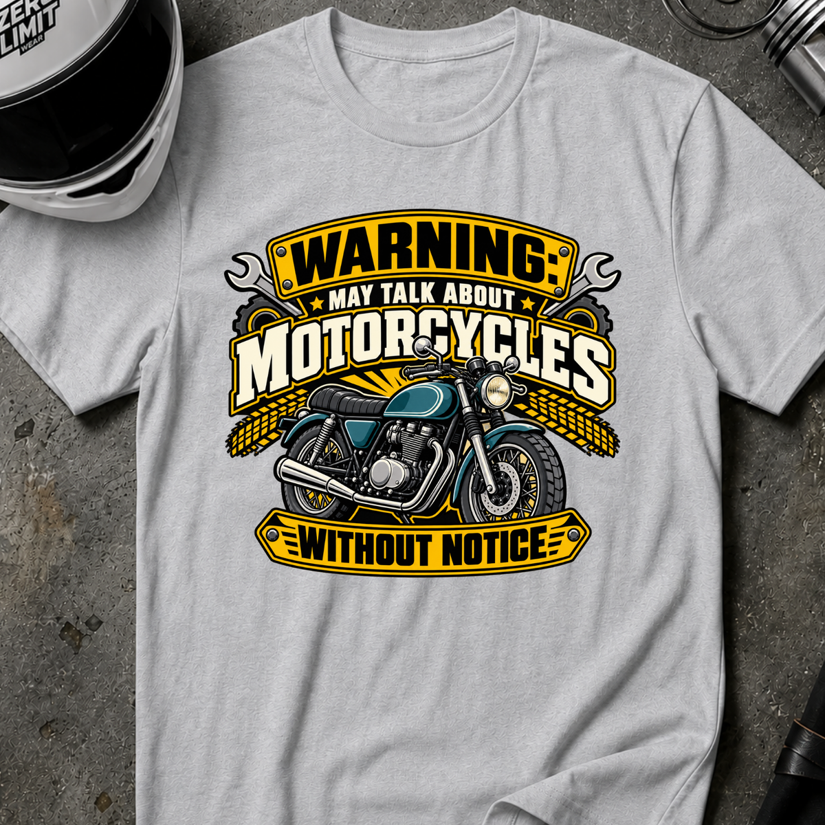 MAY TALK ABOUT MOTORCYCLES T-SHIRT