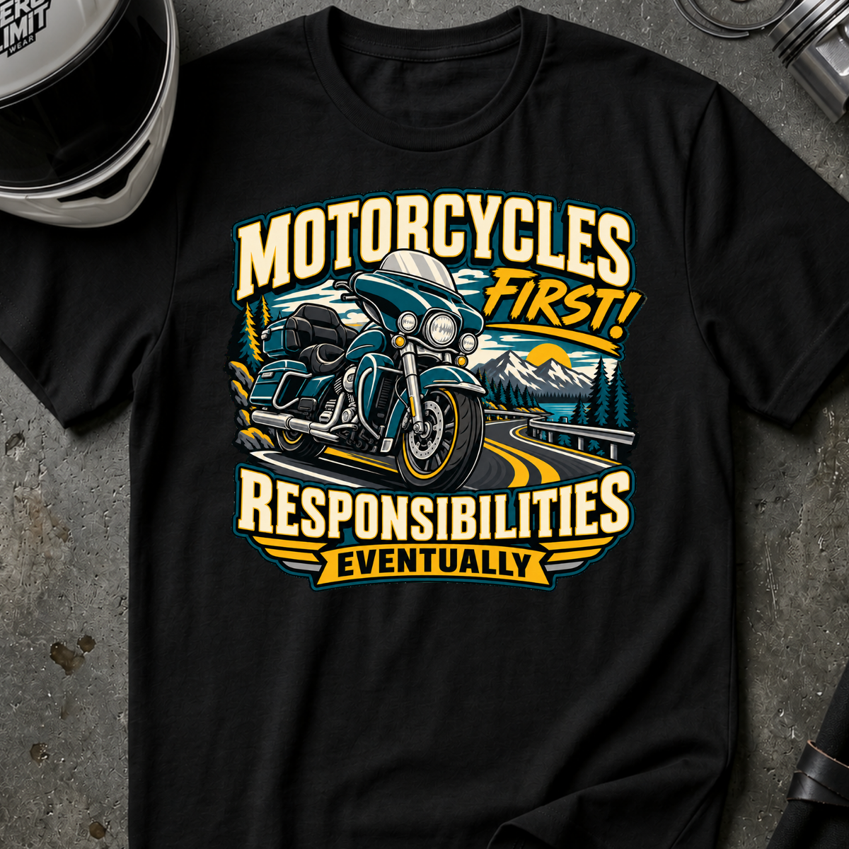 MOTORCYCLES FIRST T-SHIRT