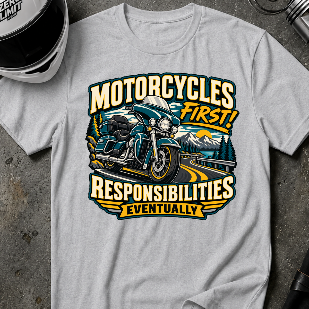 MOTORCYCLES FIRST T-SHIRT