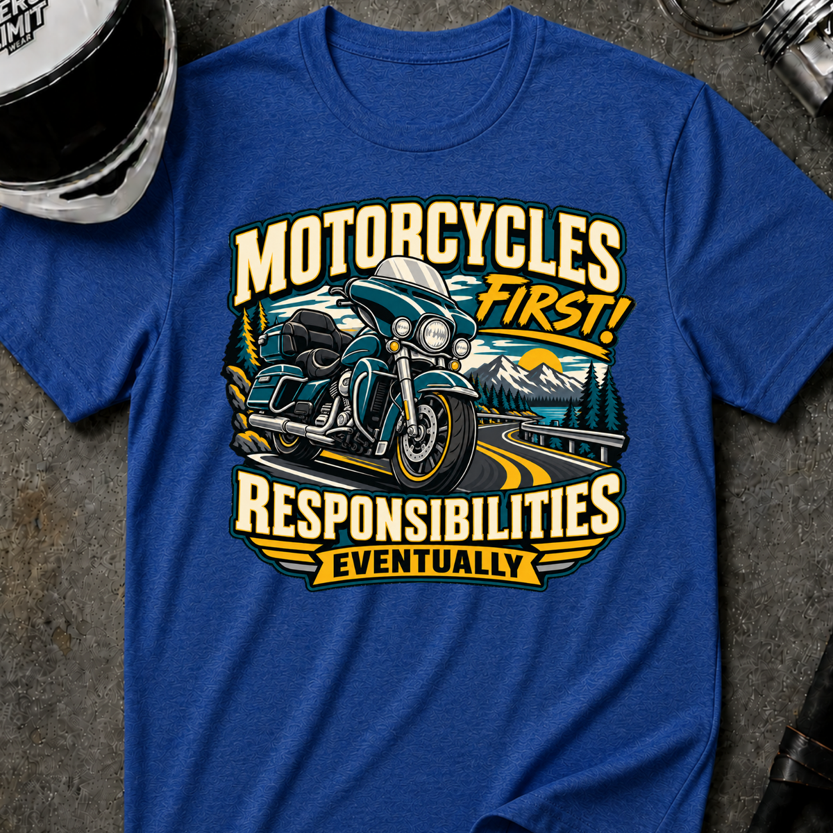 MOTORCYCLES FIRST T-SHIRT