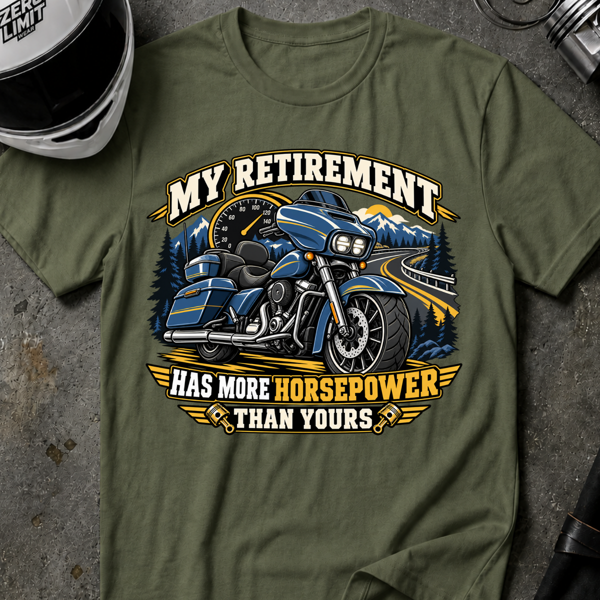 RETIREMENT HORSEPOWER T-SHIRT