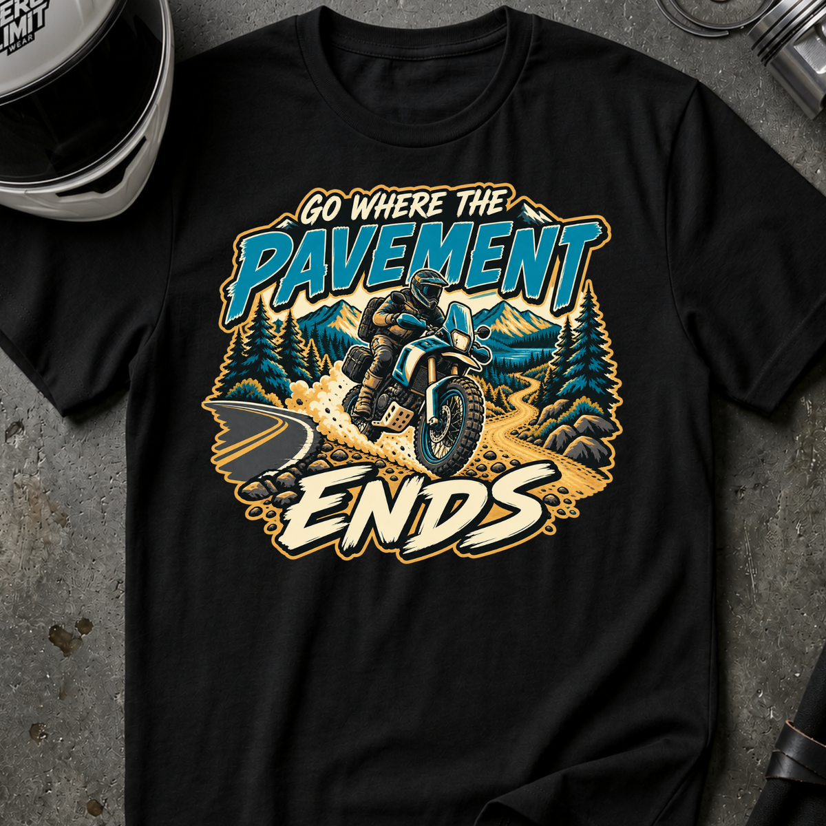 GO WHERE PAVEMENT ENDS T-SHIRT