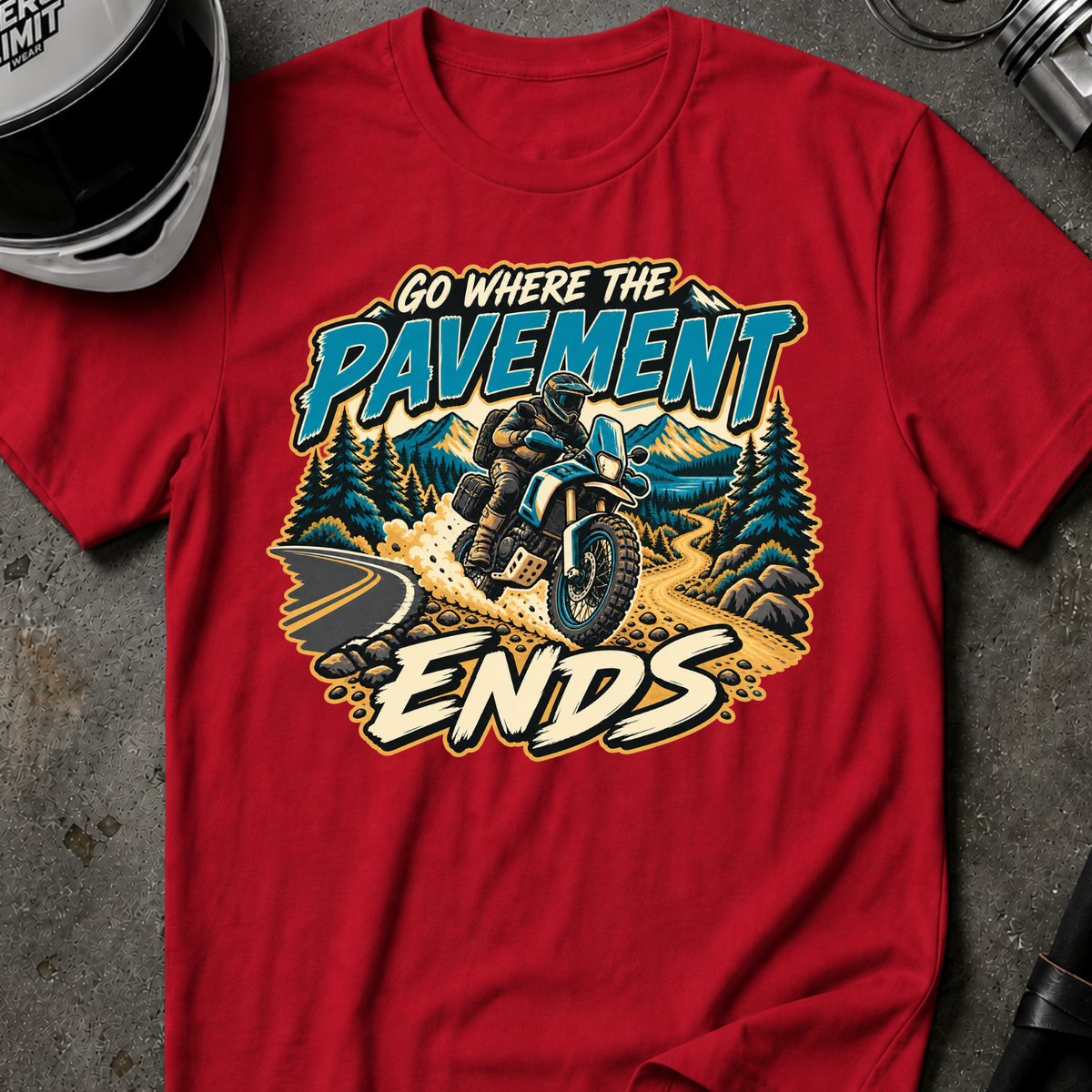 GO WHERE PAVEMENT ENDS T-SHIRT
