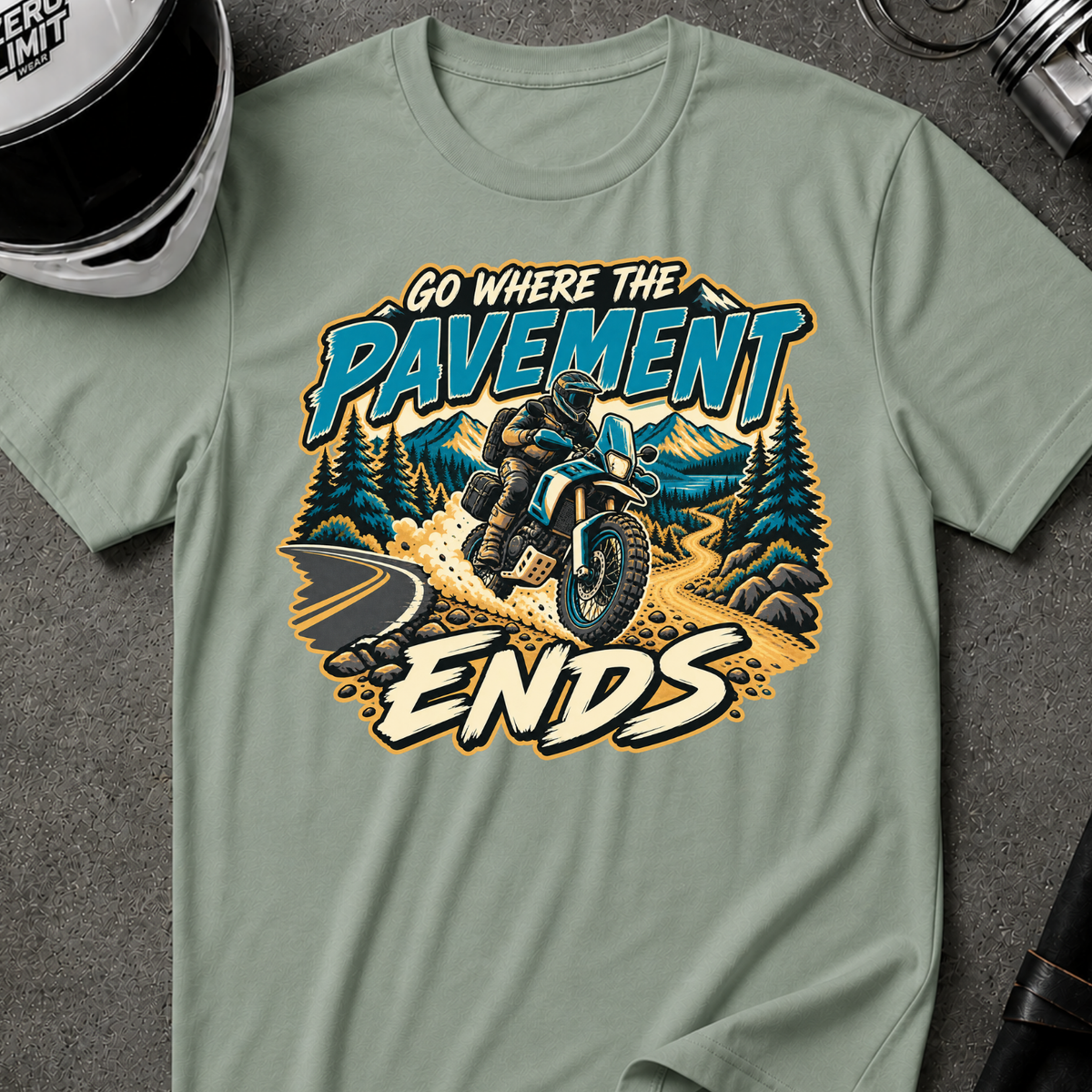 GO WHERE PAVEMENT ENDS T-SHIRT