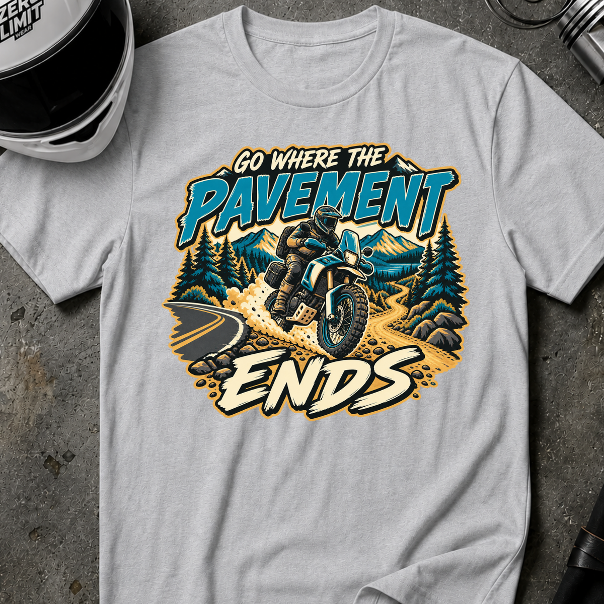 GO WHERE PAVEMENT ENDS T-SHIRT