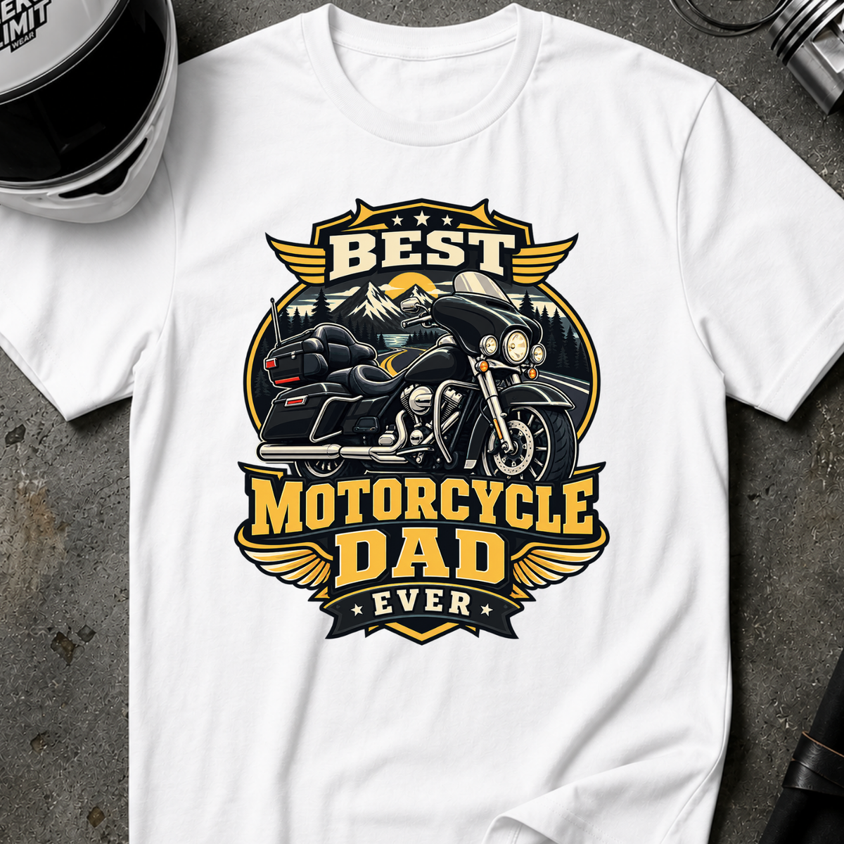 MOTORCYCLE DAD T-SHIRT