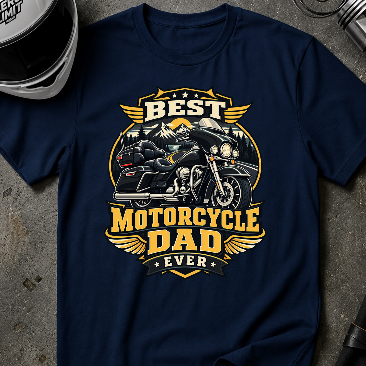 MOTORCYCLE DAD T-SHIRT