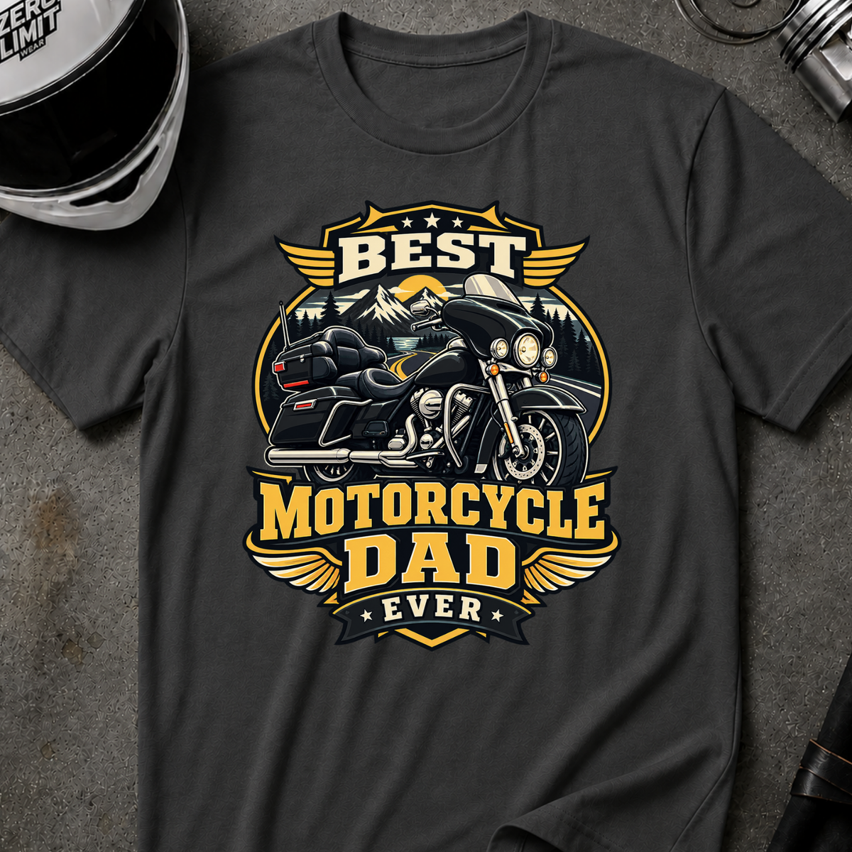 MOTORCYCLE DAD T-SHIRT