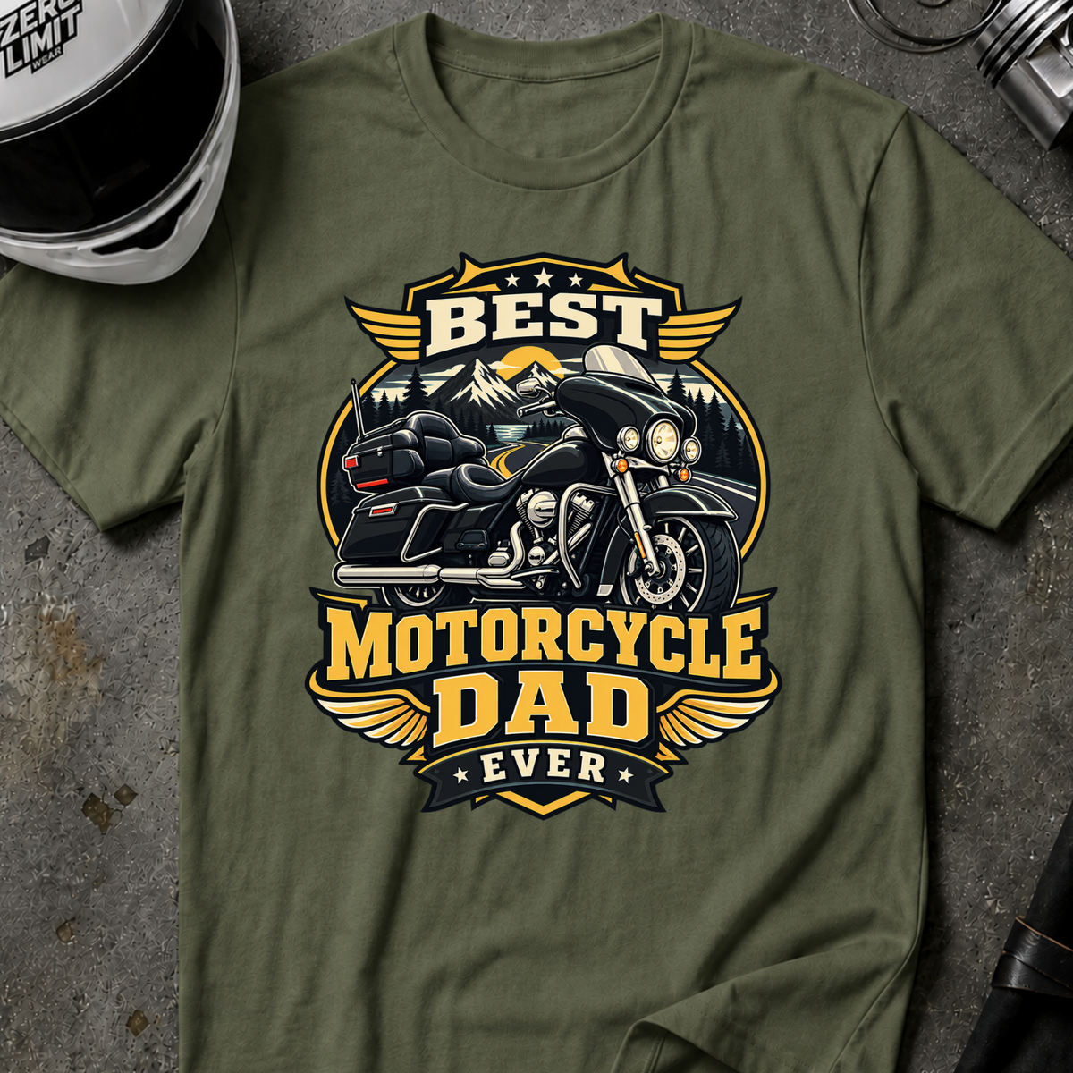 MOTORCYCLE DAD T-SHIRT