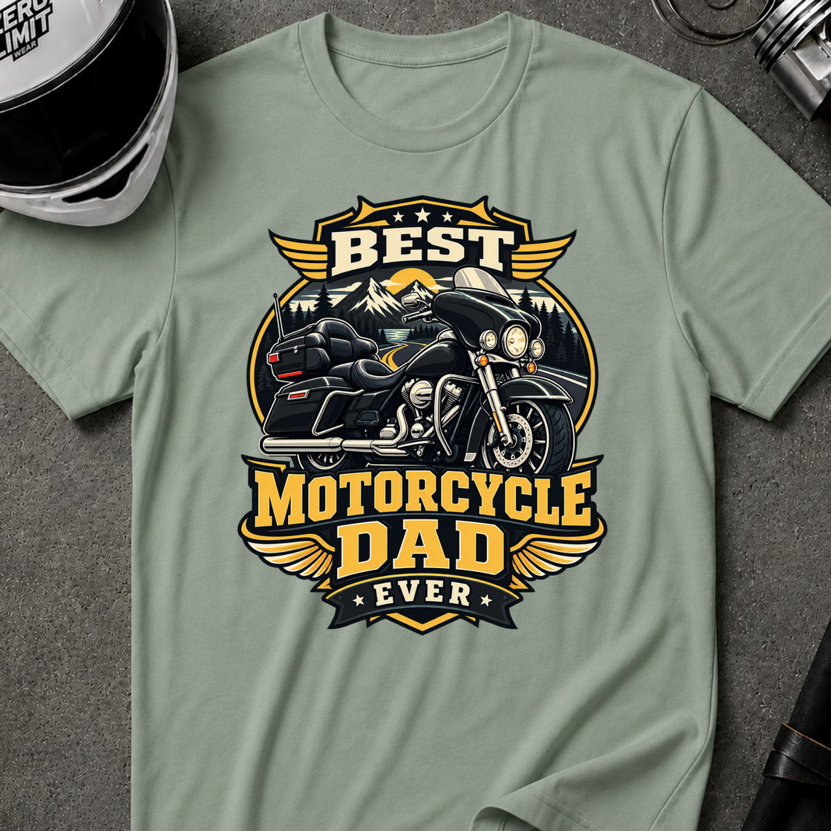 MOTORCYCLE DAD T-SHIRT