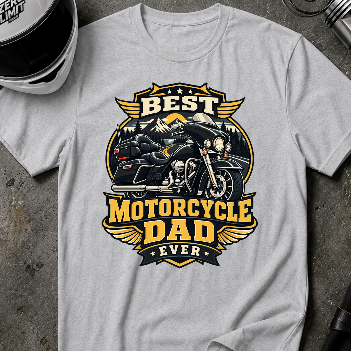 MOTORCYCLE DAD T-SHIRT