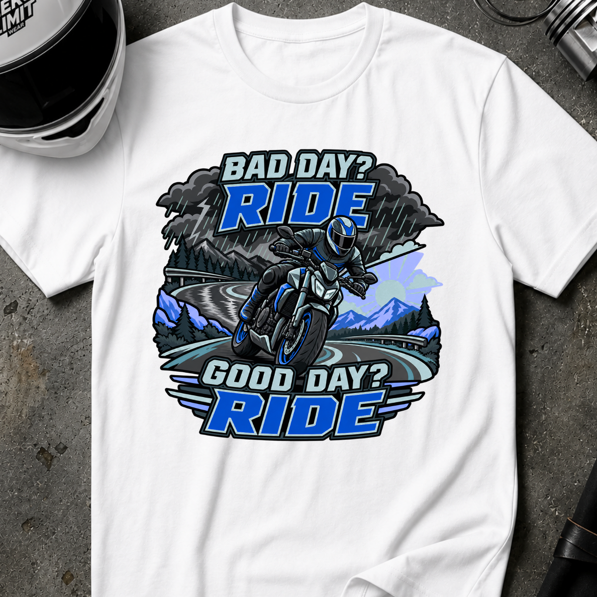 GOOD OR BAD DAY, RIDE T-SHIRT