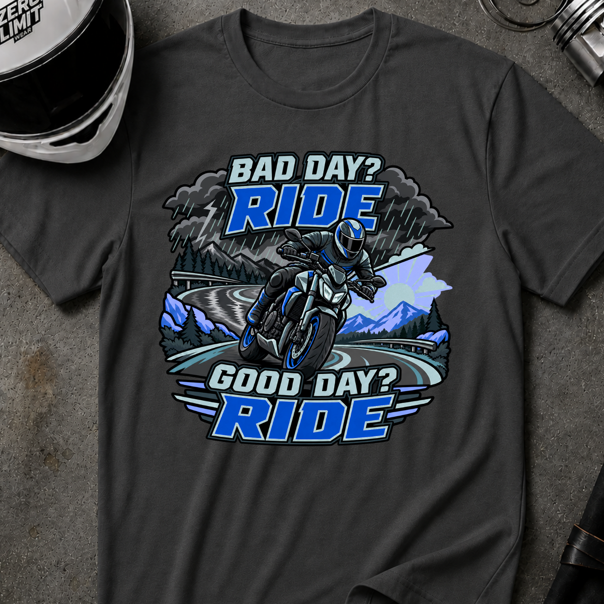 GOOD OR BAD DAY, RIDE T-SHIRT