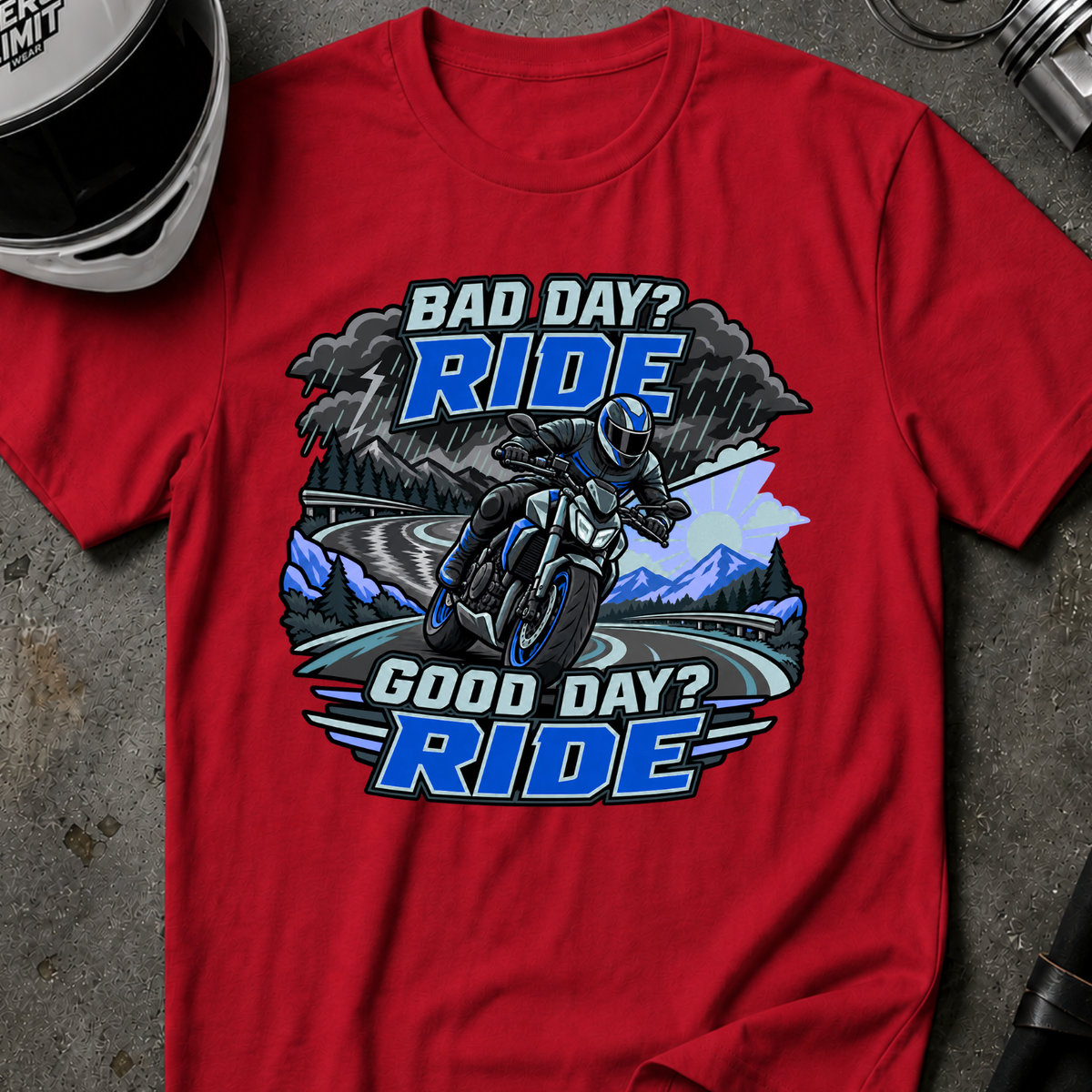 GOOD OR BAD DAY, RIDE T-SHIRT