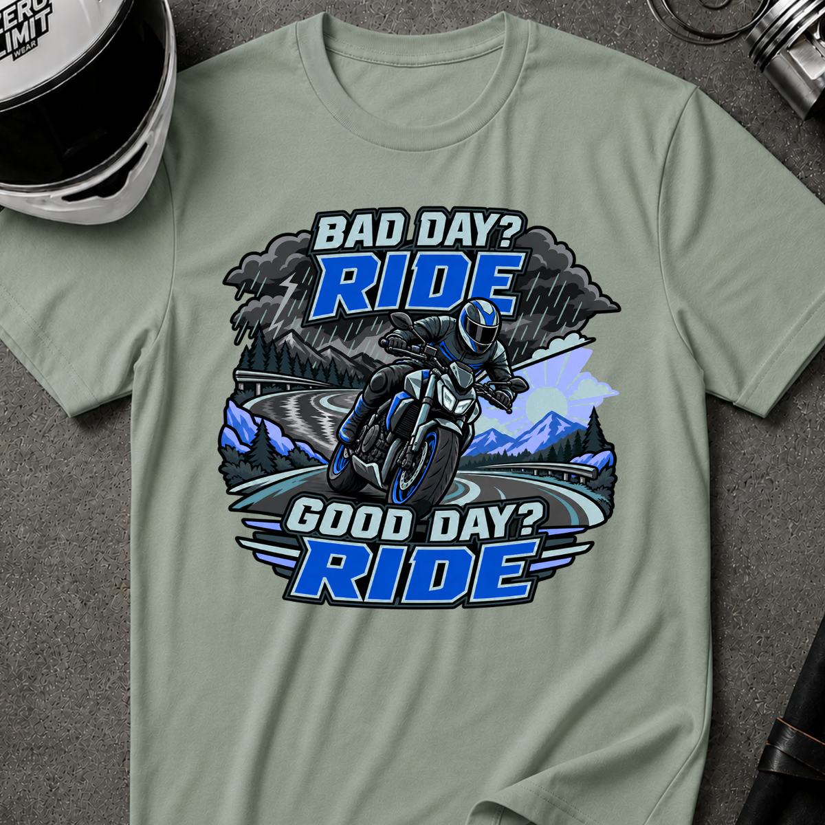 GOOD OR BAD DAY, RIDE T-SHIRT