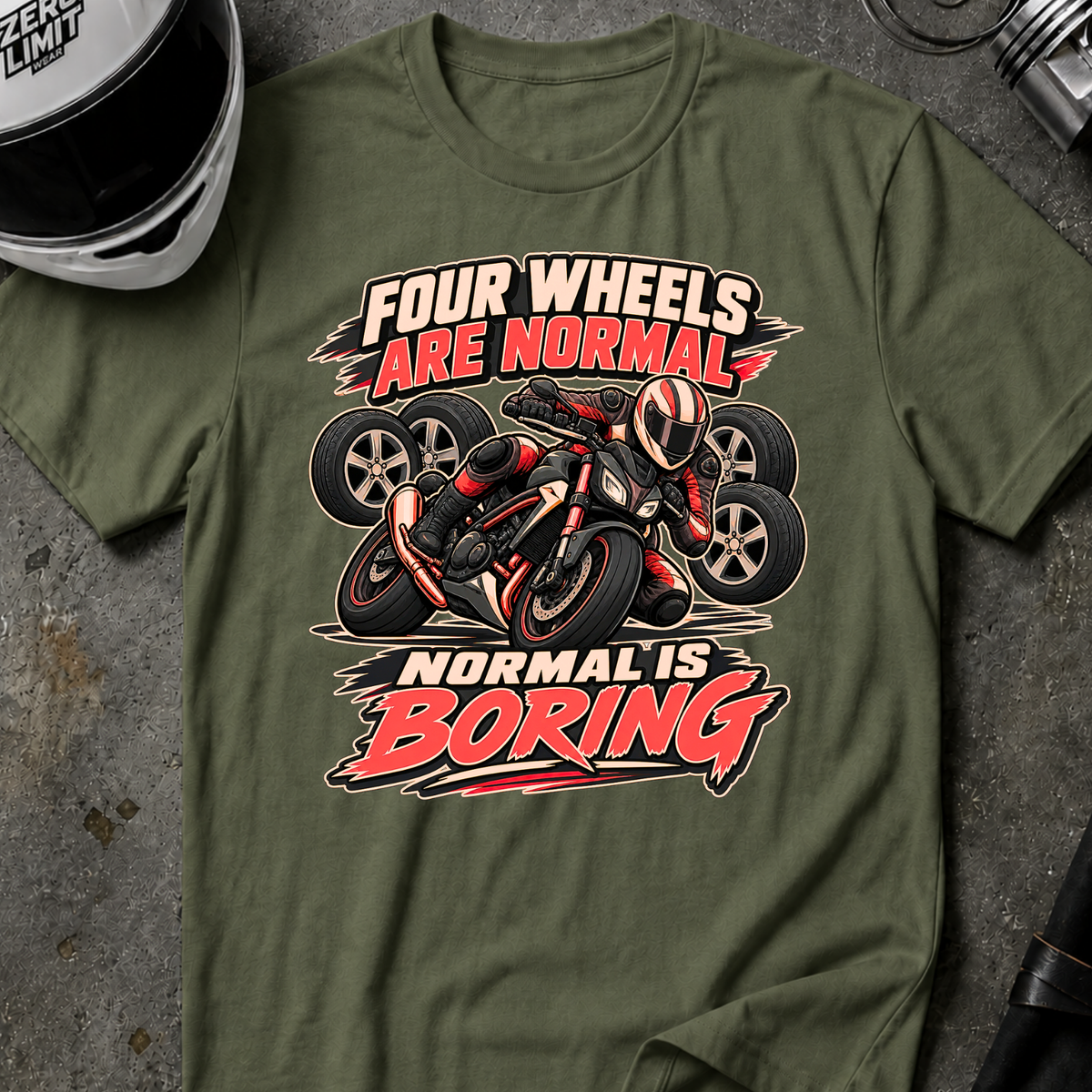 NORMAL IS BORING T-SHIRT