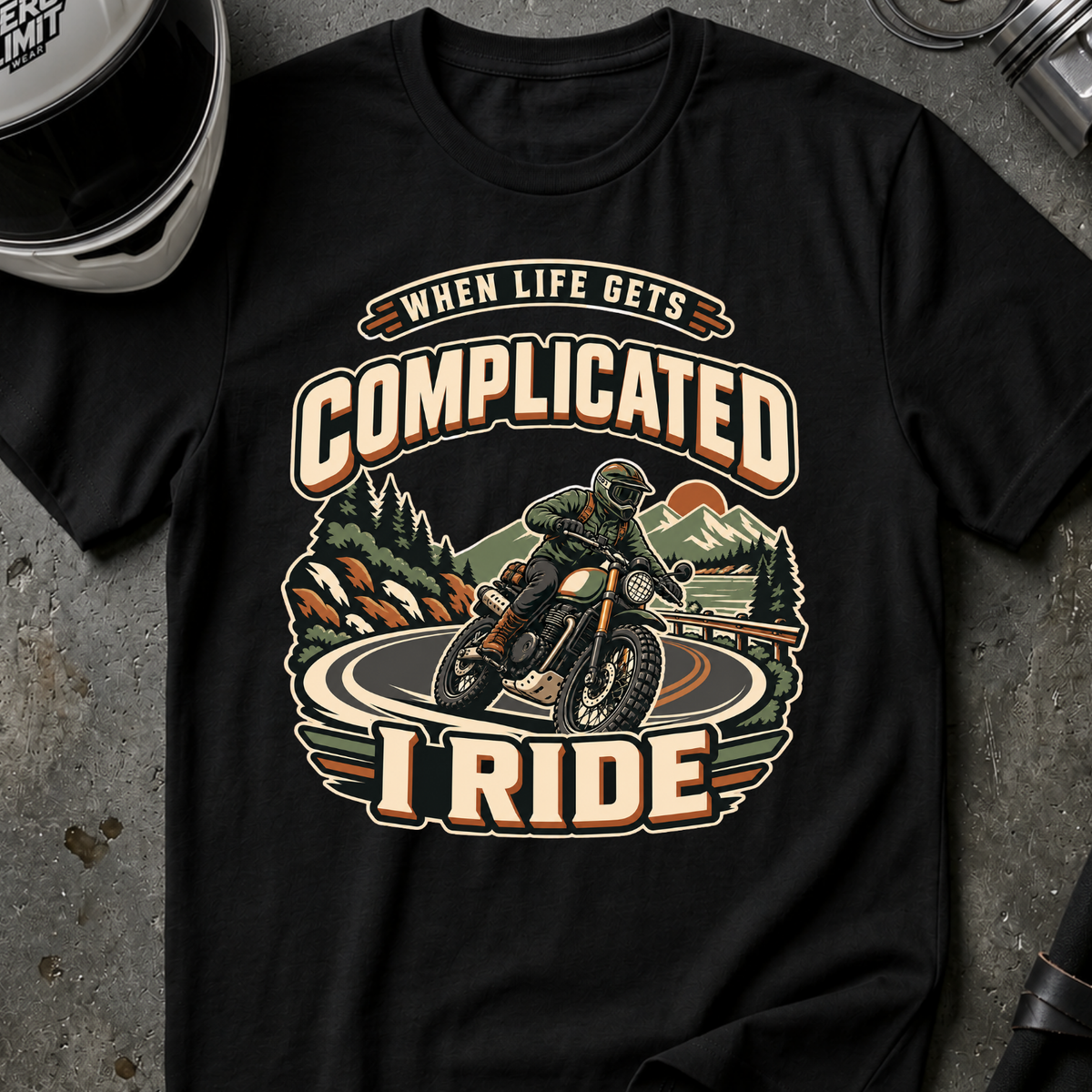RIDE WHEN IT'S COMPLICATED T-SHIRT