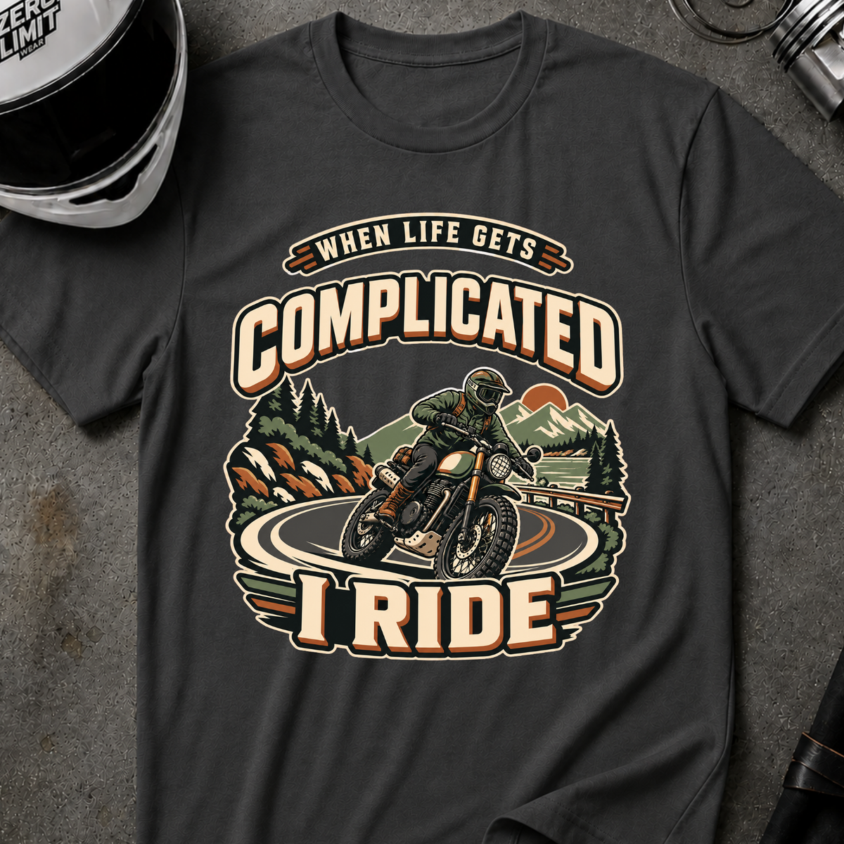 RIDE WHEN IT'S COMPLICATED T-SHIRT