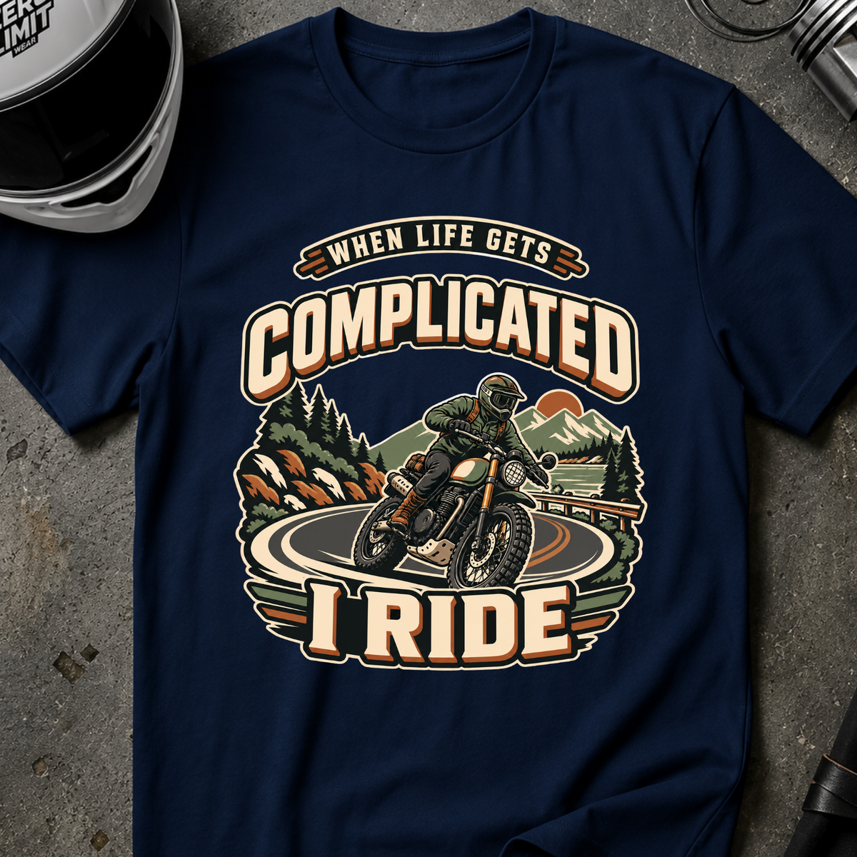 RIDE WHEN IT'S COMPLICATED T-SHIRT