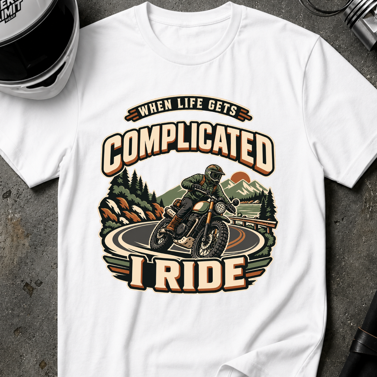 RIDE WHEN IT'S COMPLICATED T-SHIRT