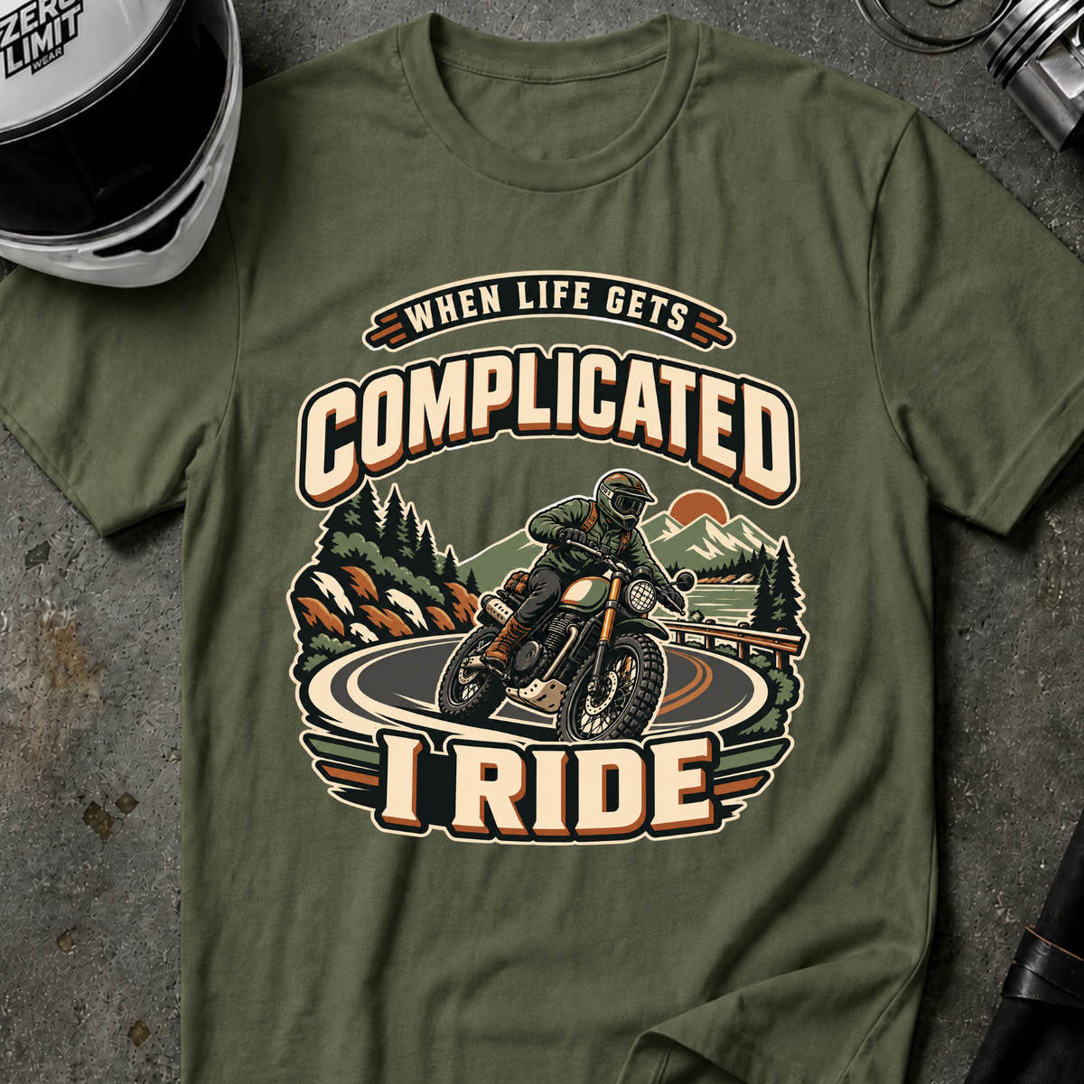 RIDE WHEN IT'S COMPLICATED T-SHIRT
