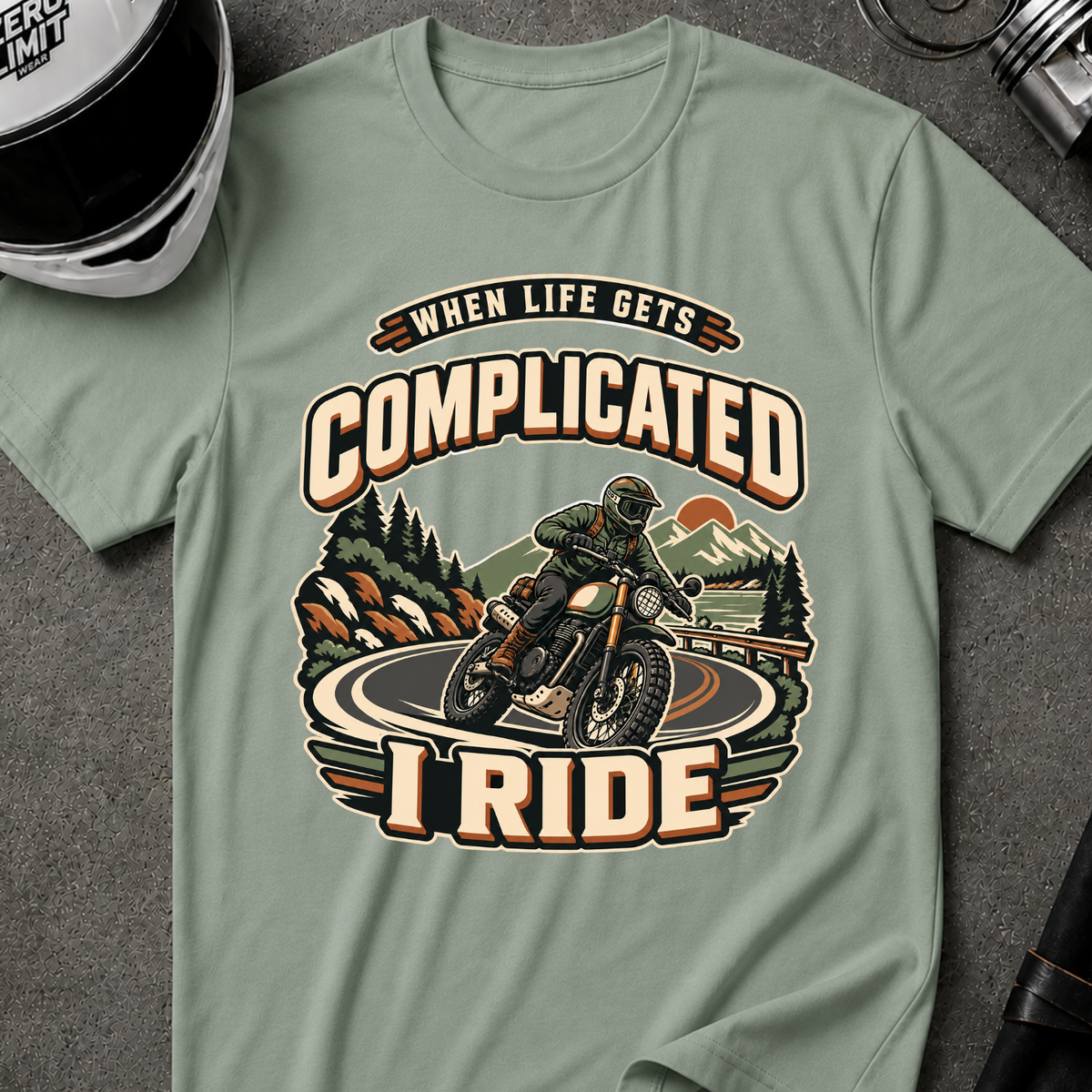RIDE WHEN IT'S COMPLICATED T-SHIRT