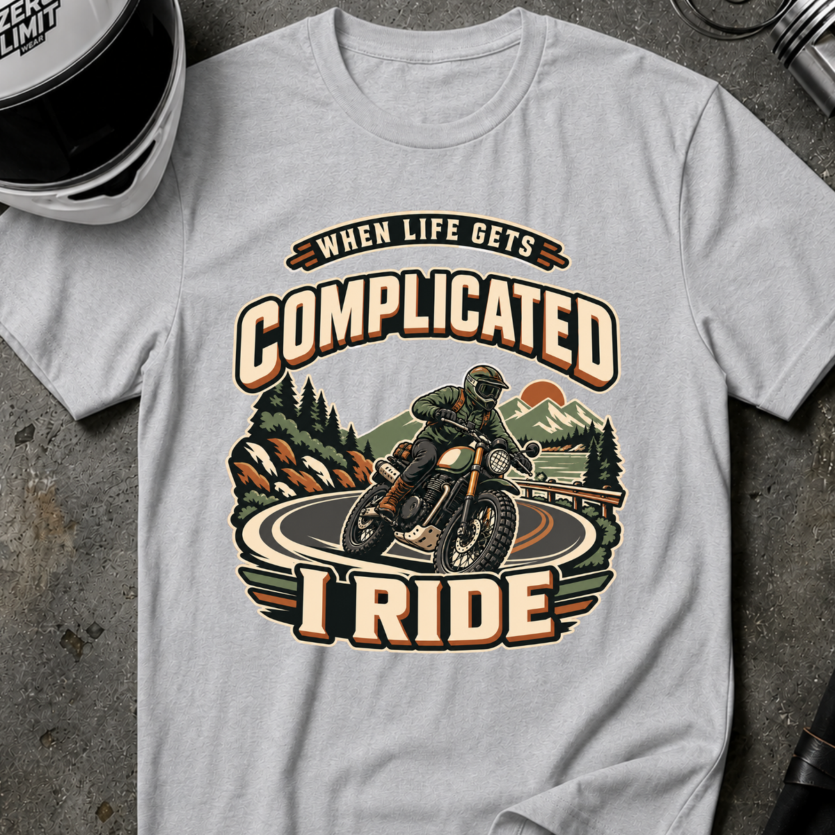 RIDE WHEN IT'S COMPLICATED T-SHIRT