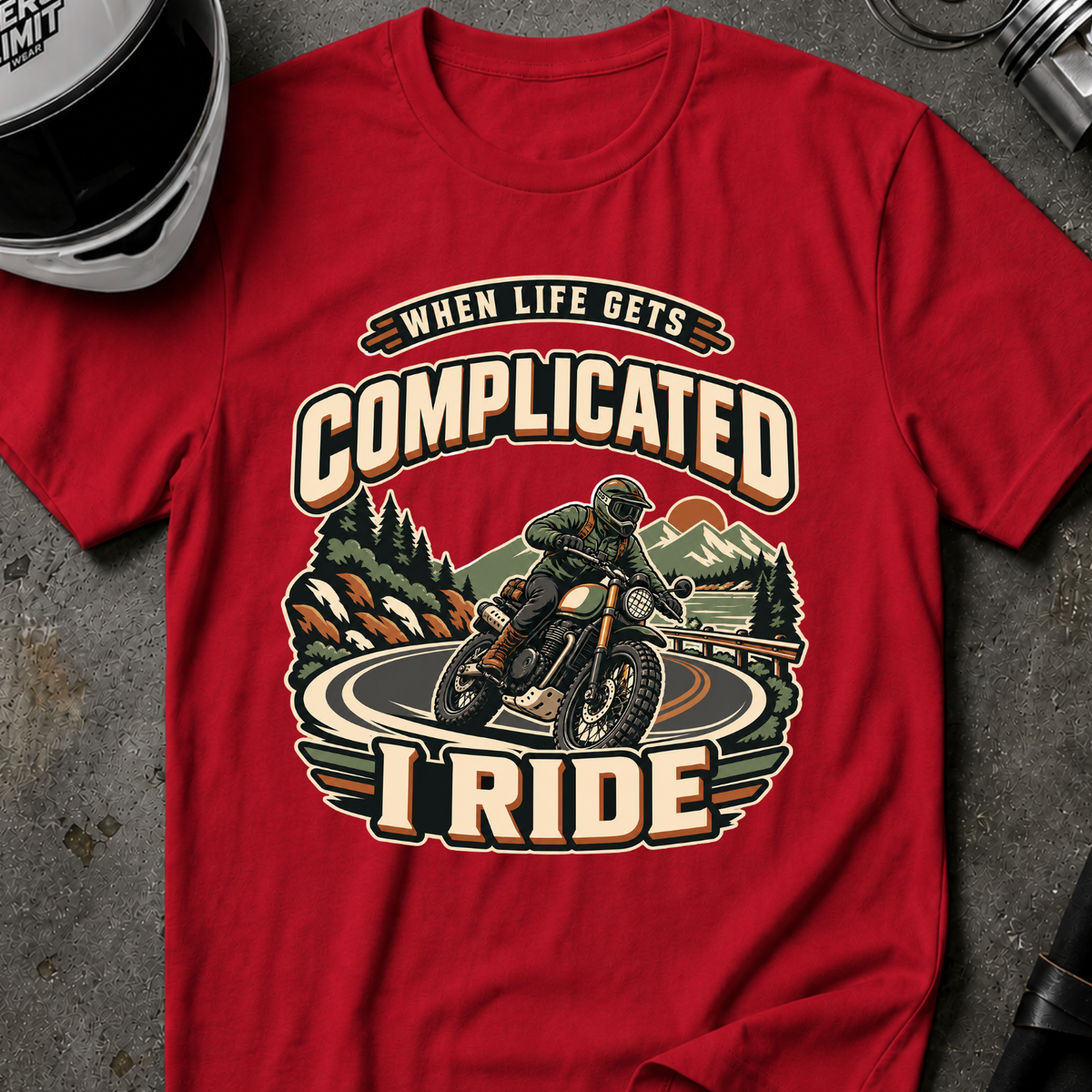 RIDE WHEN IT'S COMPLICATED T-SHIRT