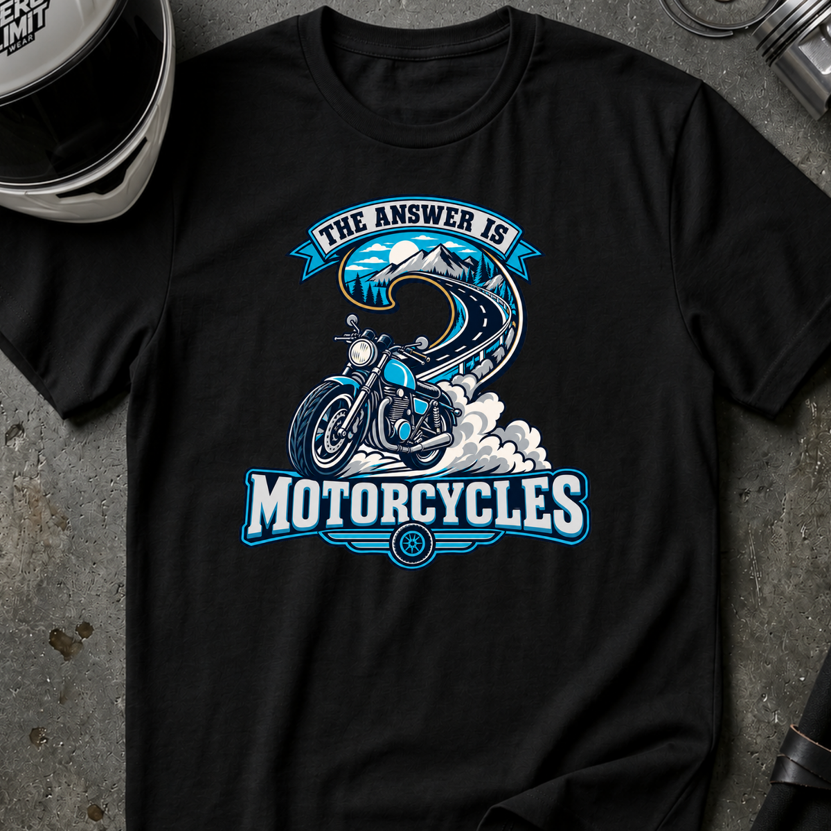 ANSWER IS MOTORCYCLE T-SHIRT