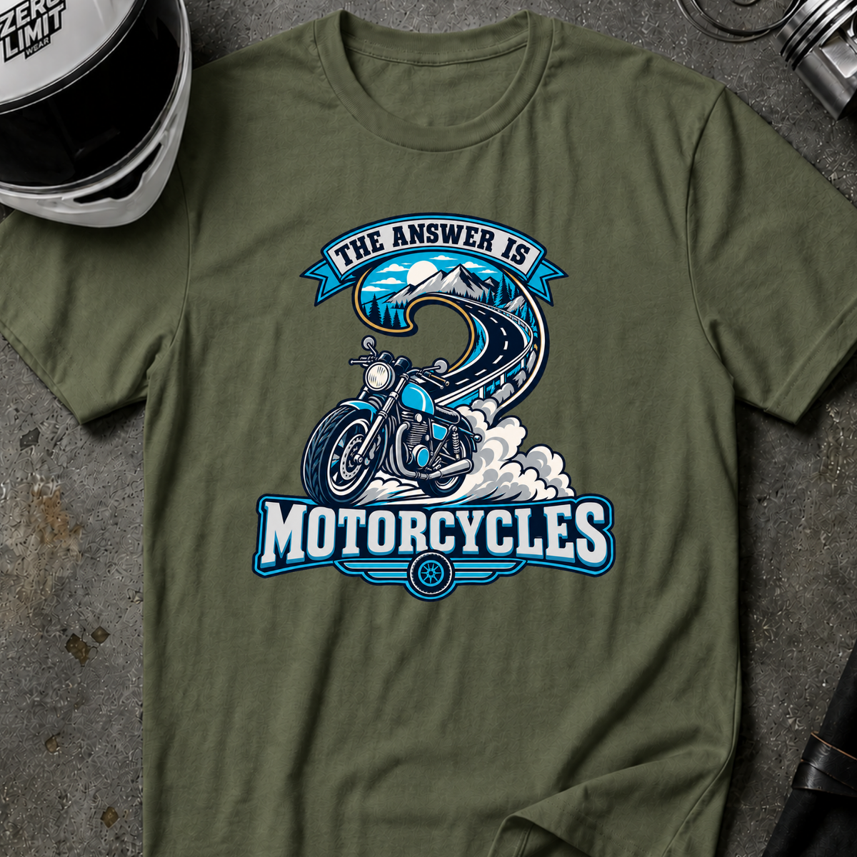 ANSWER IS MOTORCYCLE T-SHIRT