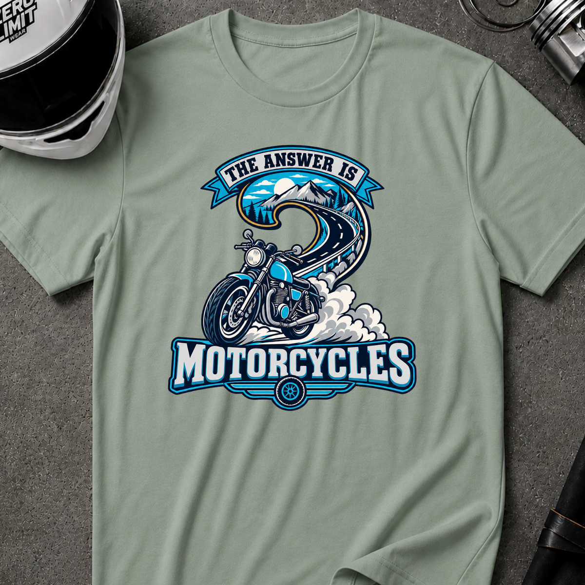 ANSWER IS MOTORCYCLE T-SHIRT