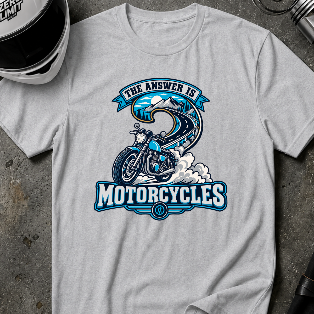 ANSWER IS MOTORCYCLE T-SHIRT