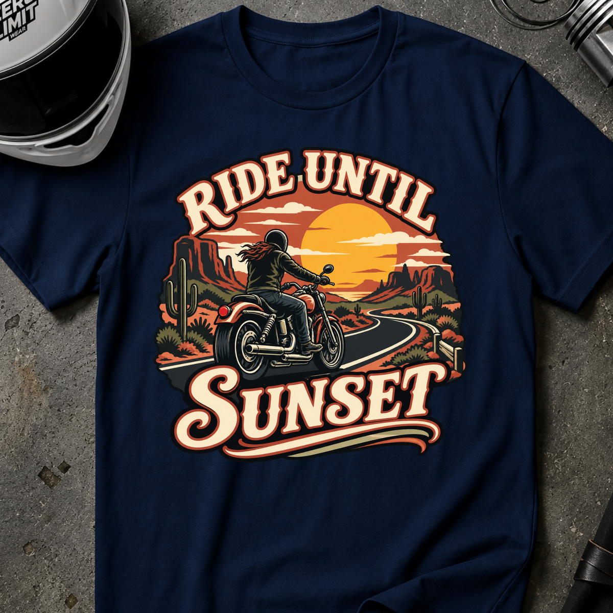 RIDE UNTIL SUNSET T-SHIRT