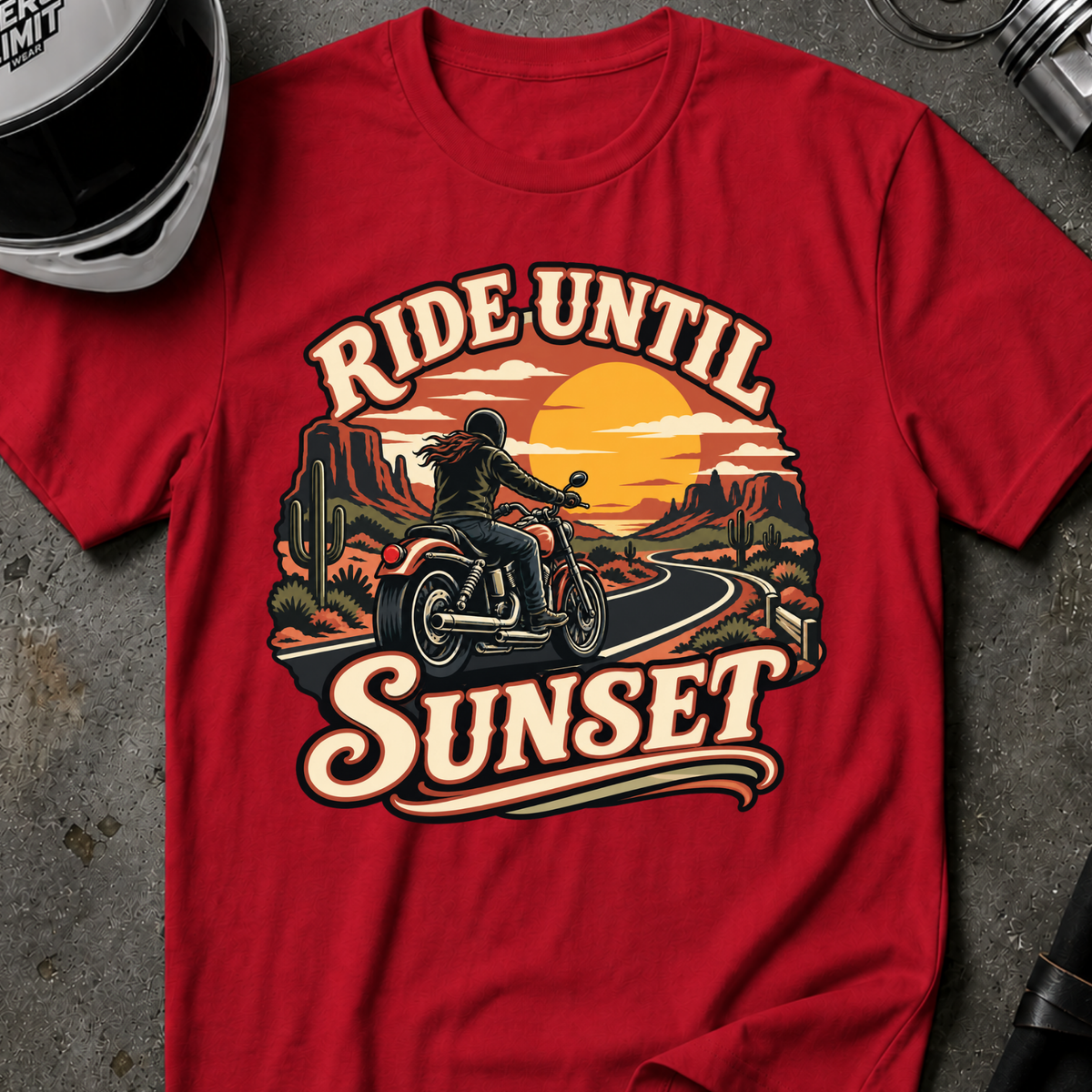 RIDE UNTIL SUNSET T-SHIRT