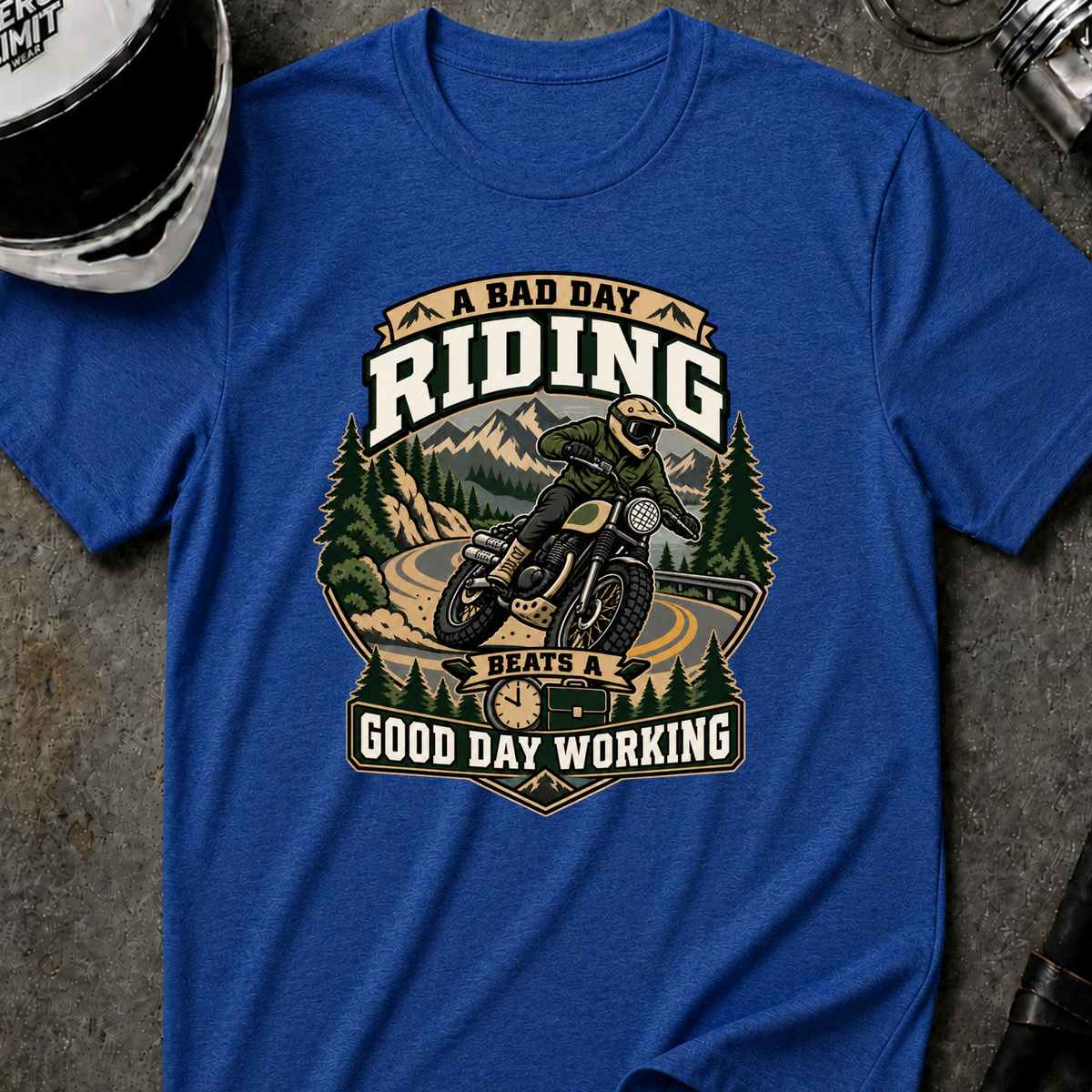 RIDING BEATS WORK T-SHIRT