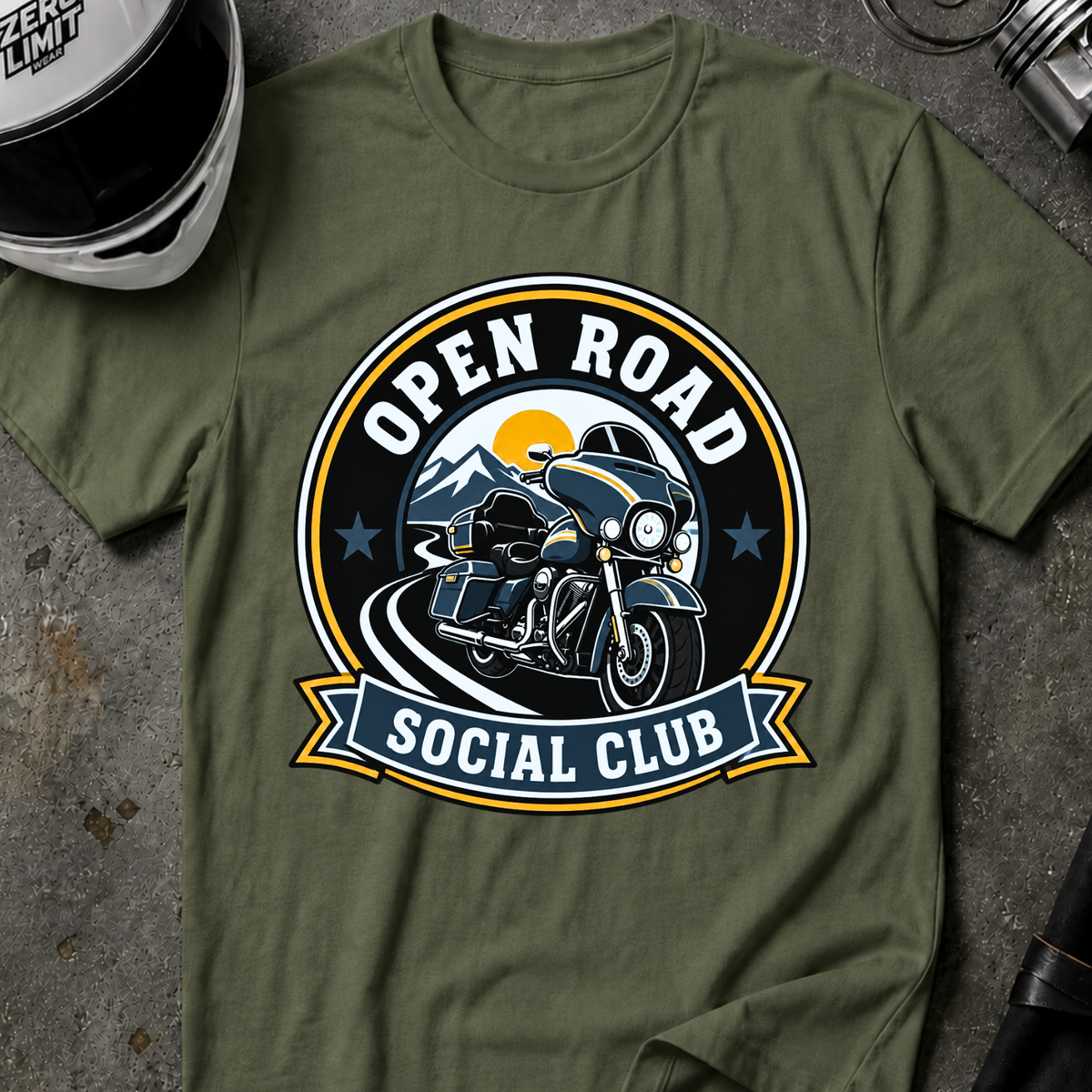 OPEN ROAD SOCIAL CLUB T-SHIRT