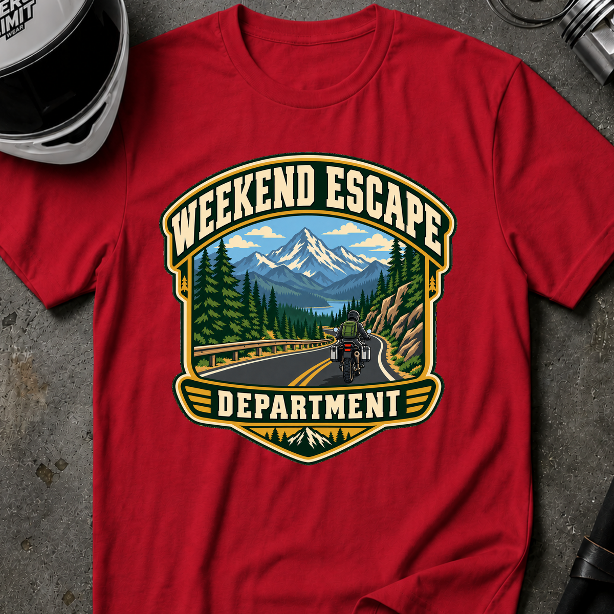 WEEKEND ESCAPE DEPARTMENT T-SHIRT