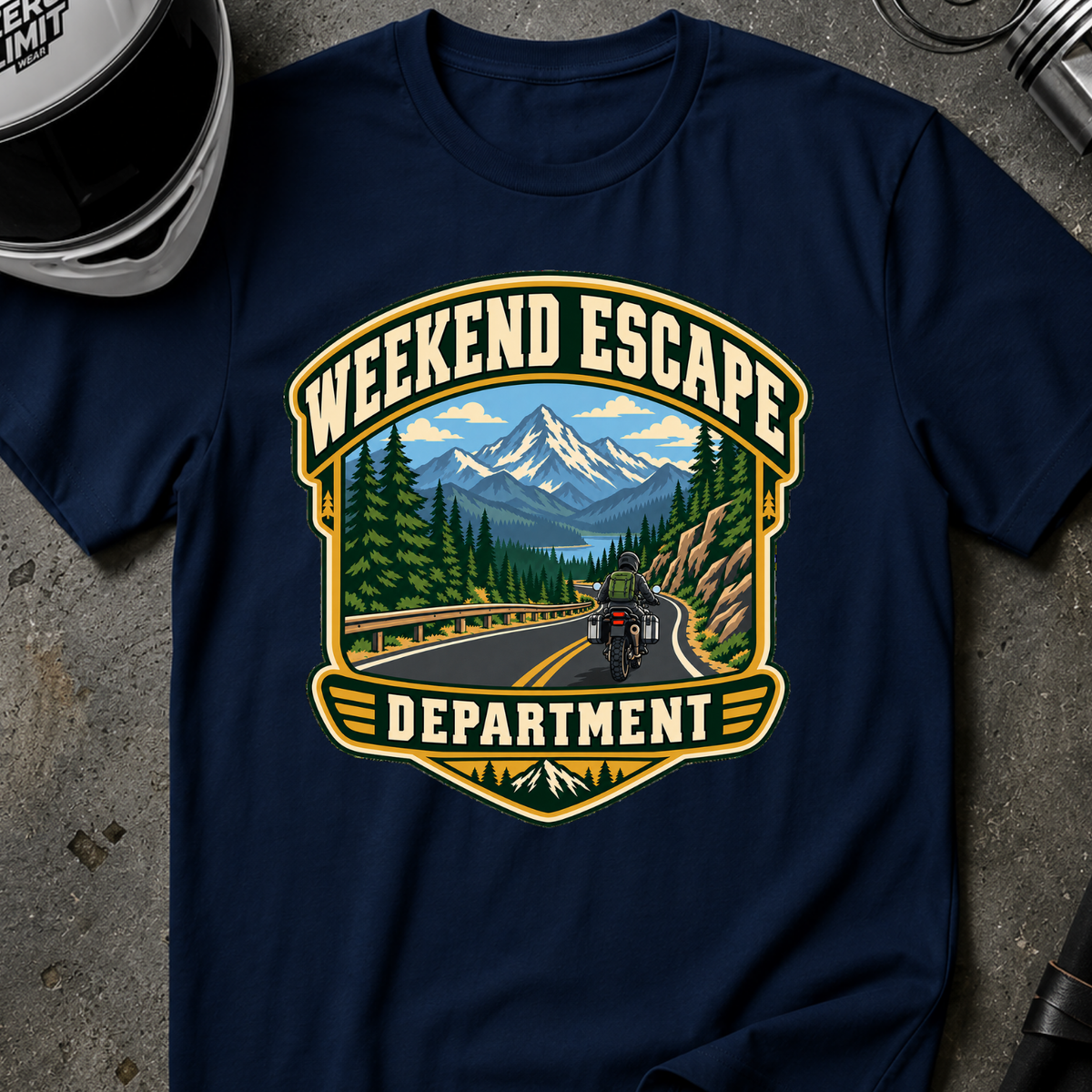 WEEKEND ESCAPE DEPARTMENT T-SHIRT