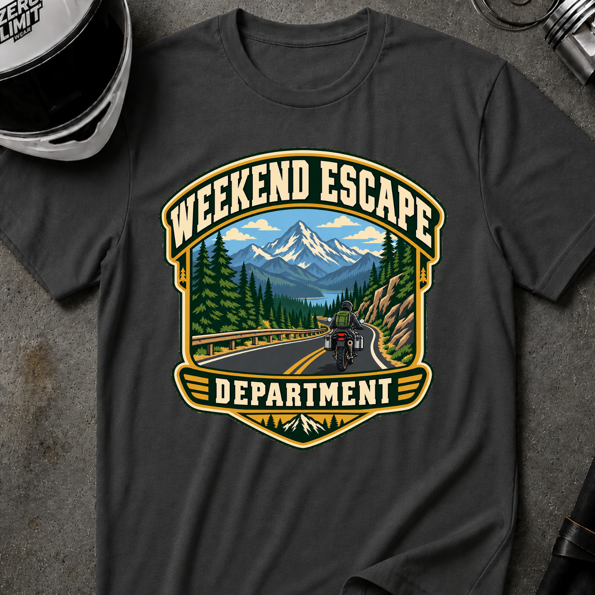WEEKEND ESCAPE DEPARTMENT T-SHIRT