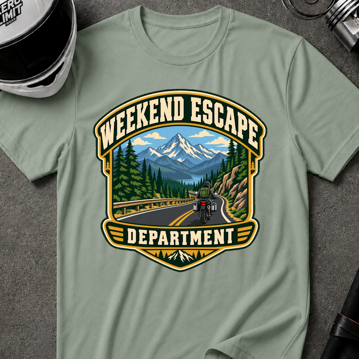 WEEKEND ESCAPE DEPARTMENT T-SHIRT