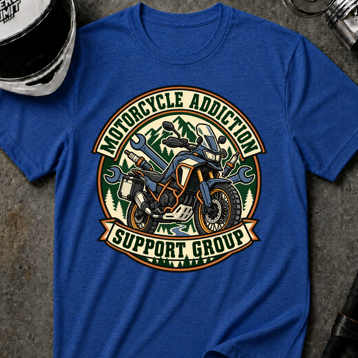 MOTORCYCLE ADDICTION SUPPORT GROUP T-SHIRT