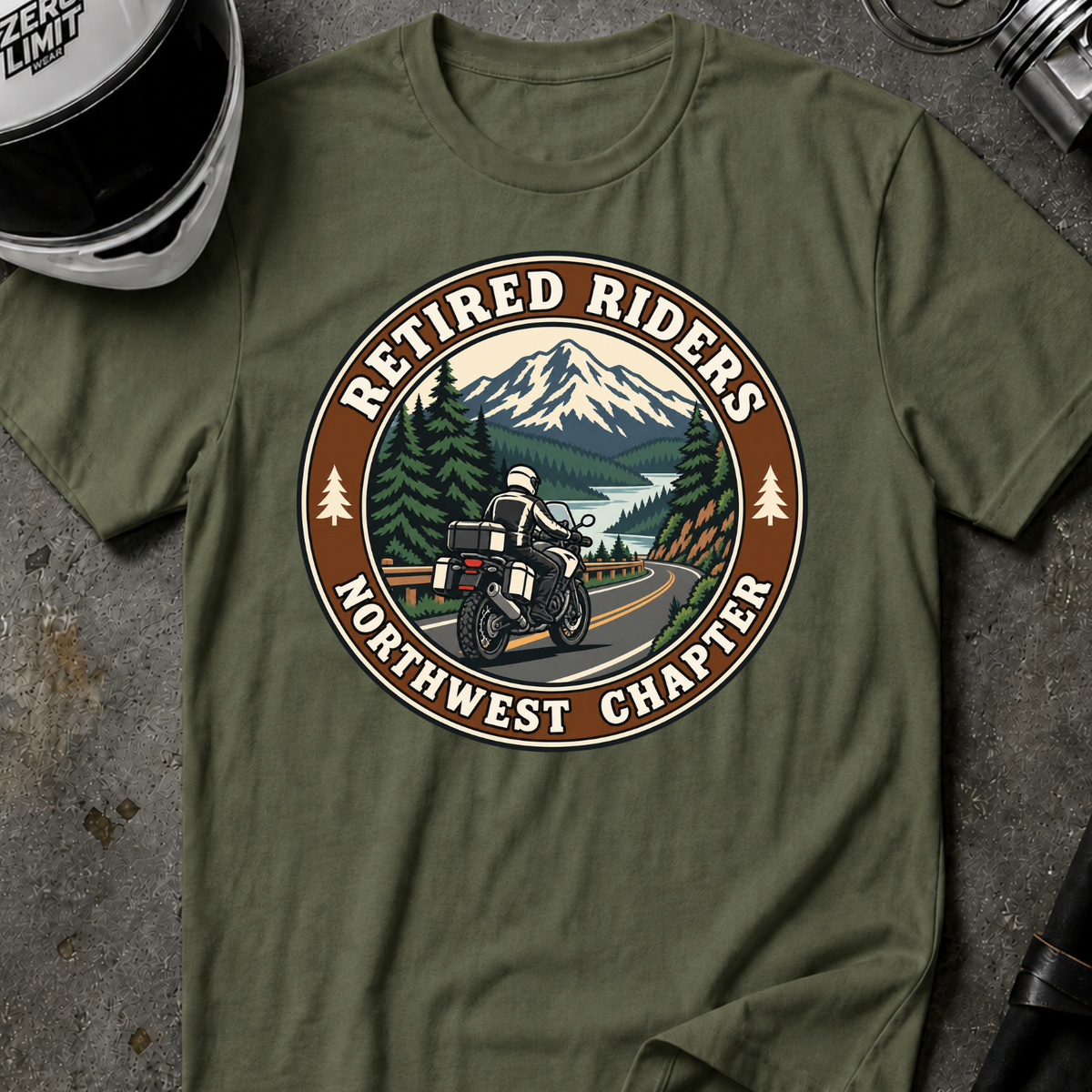 RETIRED RIDERS NW CHAPTER T-SHIRT