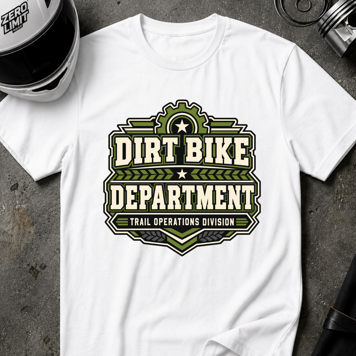 DIRT BIKE DEPARTMENT T-SHIRT