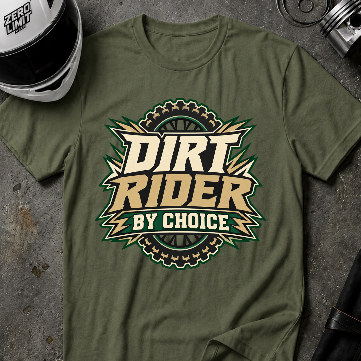 DIRT RIDER BY CHOICE T-SHIRT