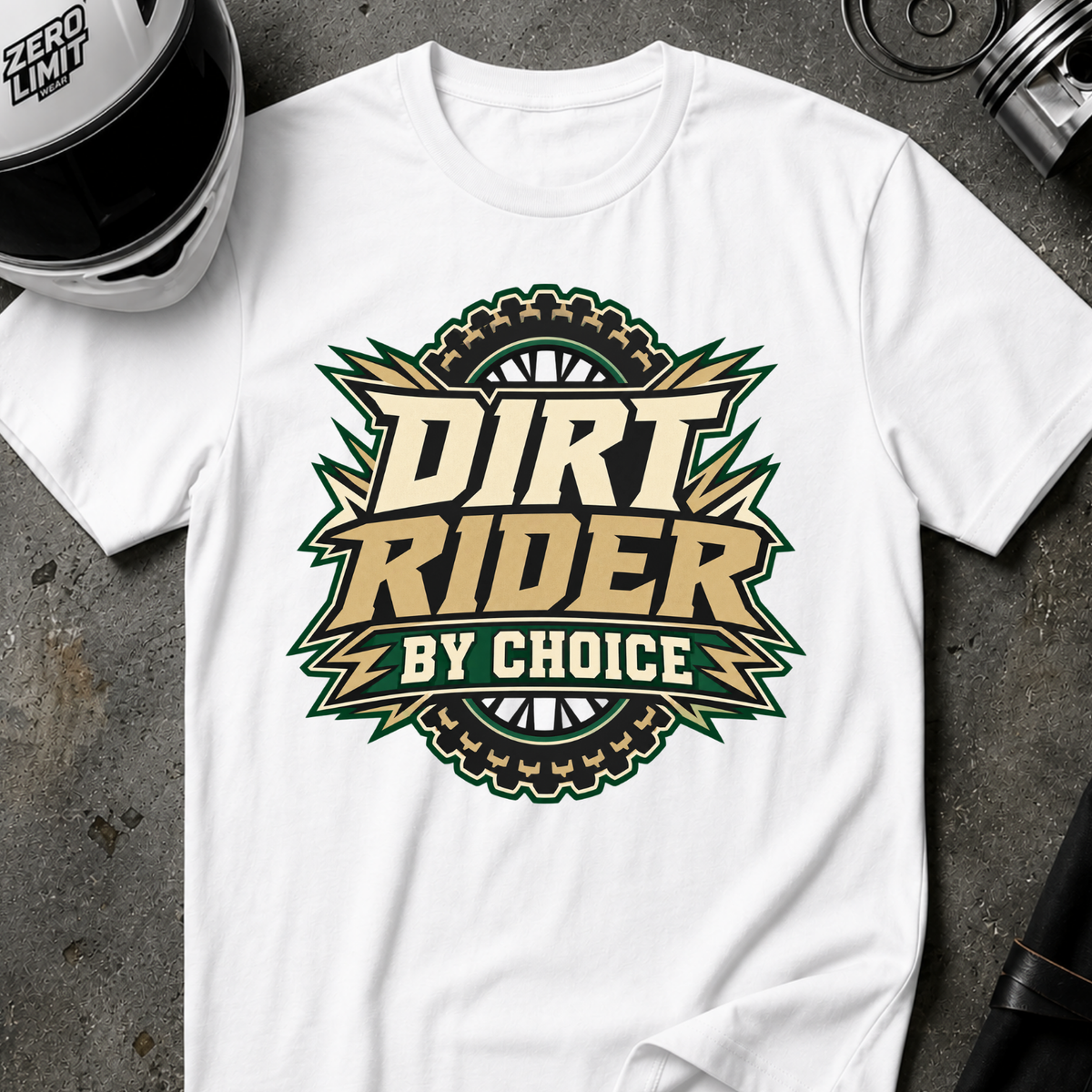 DIRT RIDER BY CHOICE T-SHIRT