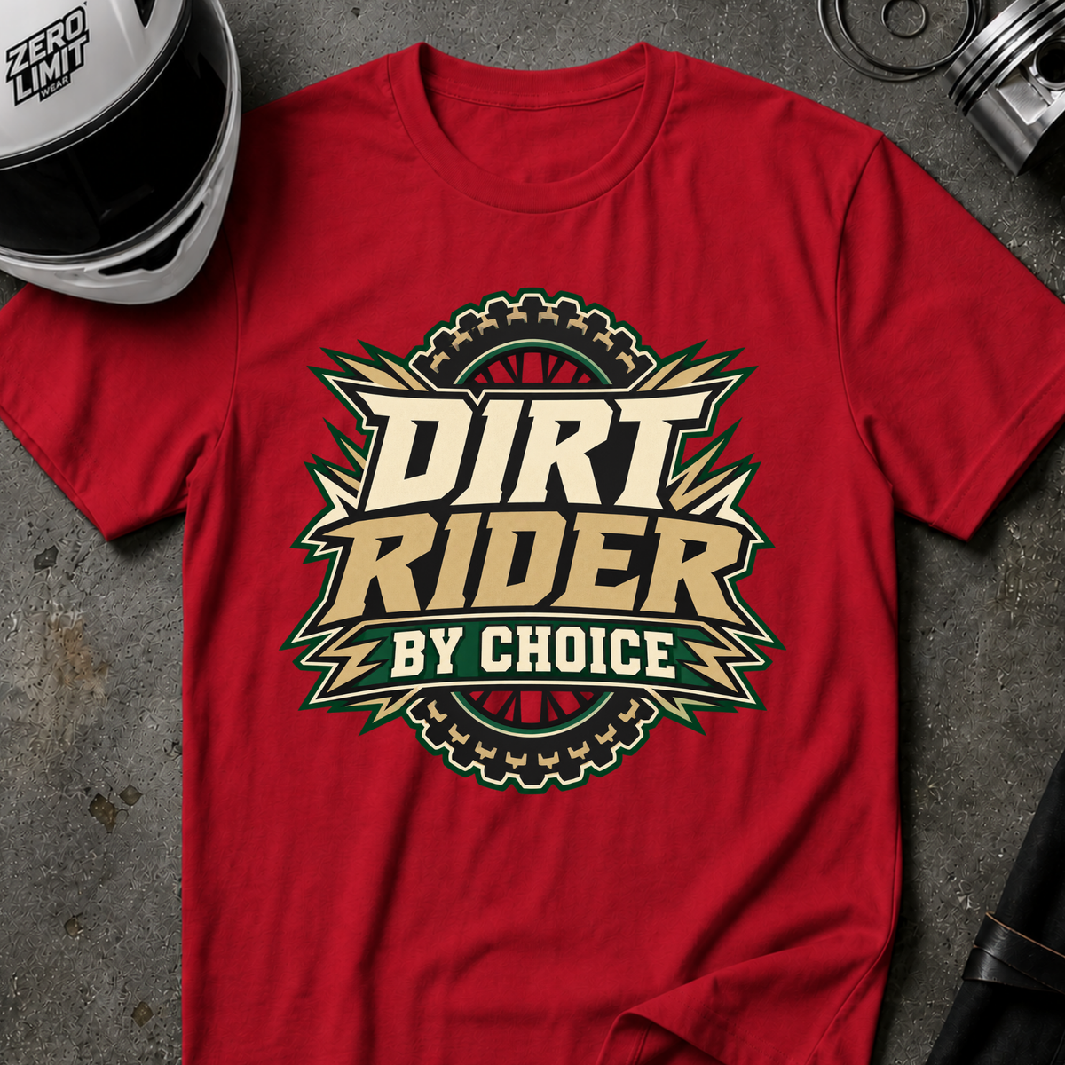 DIRT RIDER BY CHOICE T-SHIRT